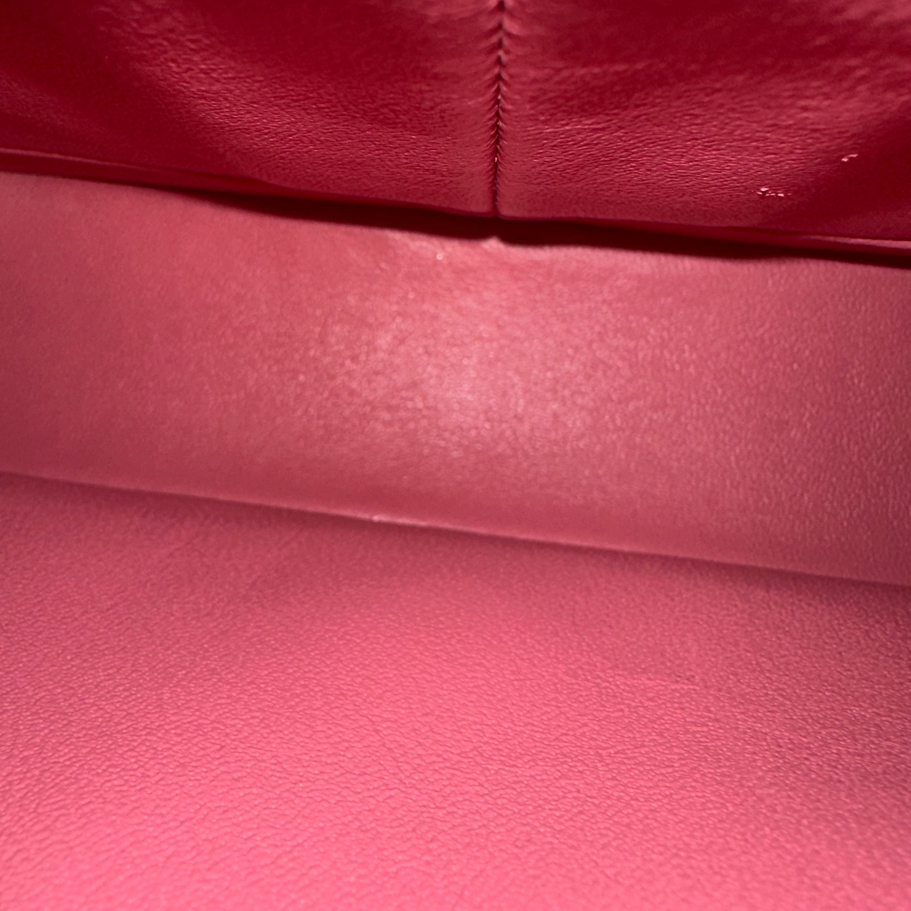 Chanel Medium Classic Flap 25CM Quilted Lambskin Sakura Pink SHW No 18 - Luxury Evermore