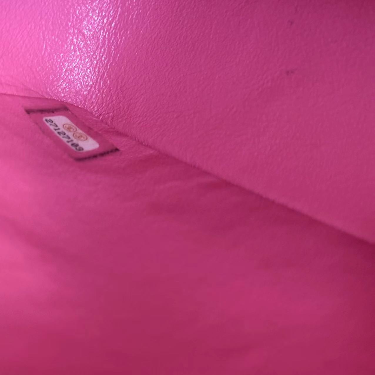 Chanel Medium Classic Flap Double Flap 25CM Quilted Lambskin Pink SHW No 27 - Luxury Evermore