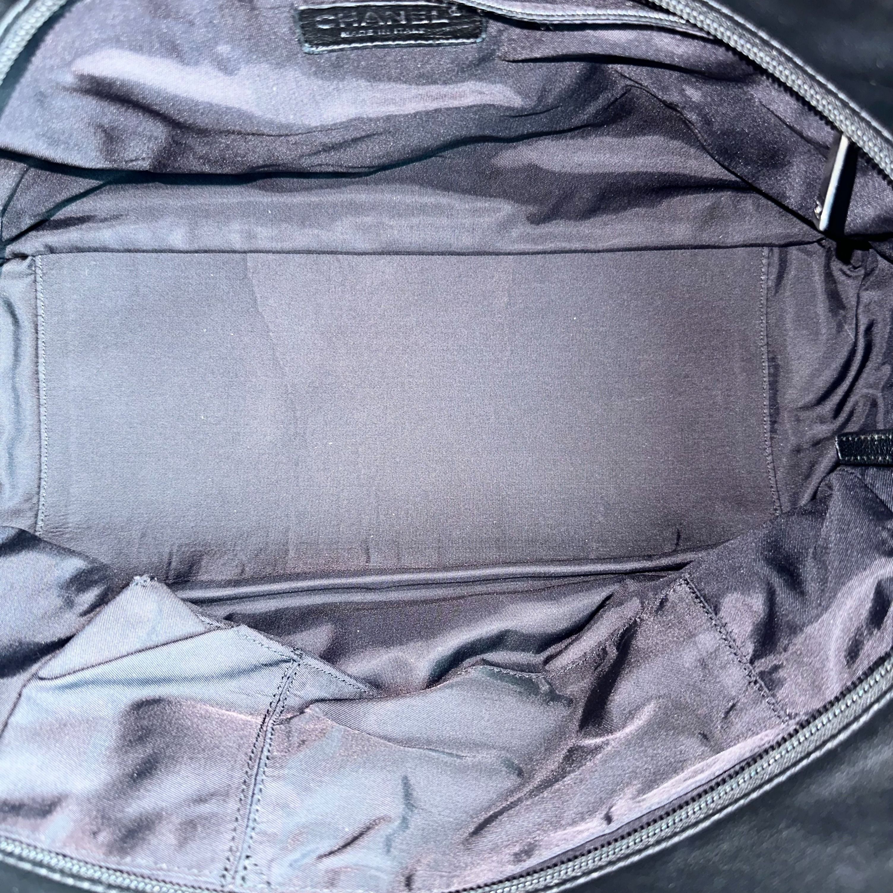 Chanel Paris Biarritz Quilted Tote with Pouch Black No 11 - Luxury Evermore