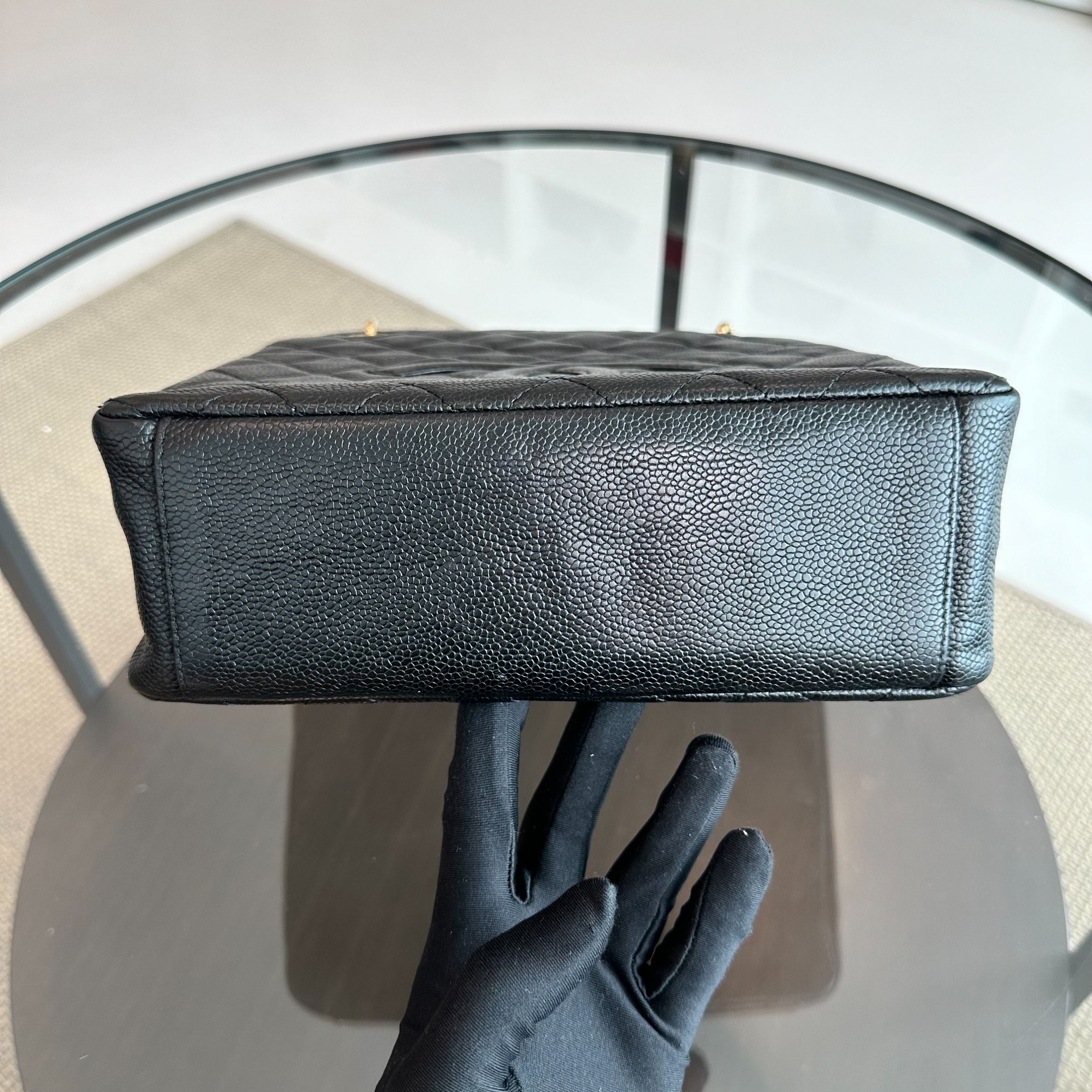 Chanel PST Caviar Petite Shopping Tote Black GHW No 10 - Luxury Evermore