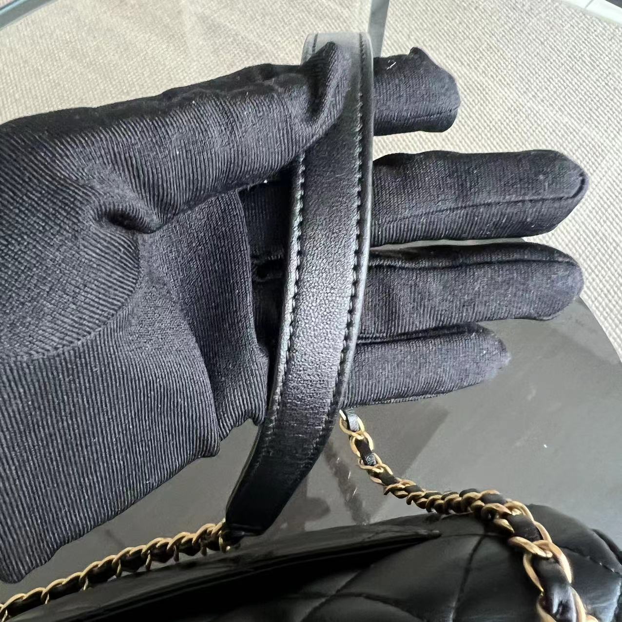 Chanel Trendy CC Small Quilted Lambskin Black Golden Hardware Series 21 - Luxury Evermore