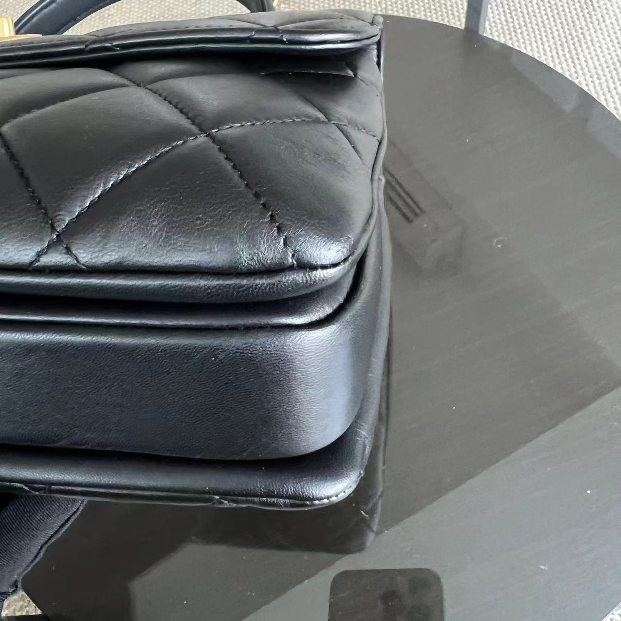 Chanel Trendy CC Small Quilted Lambskin Black Golden Hardware Series 21 - Luxury Evermore