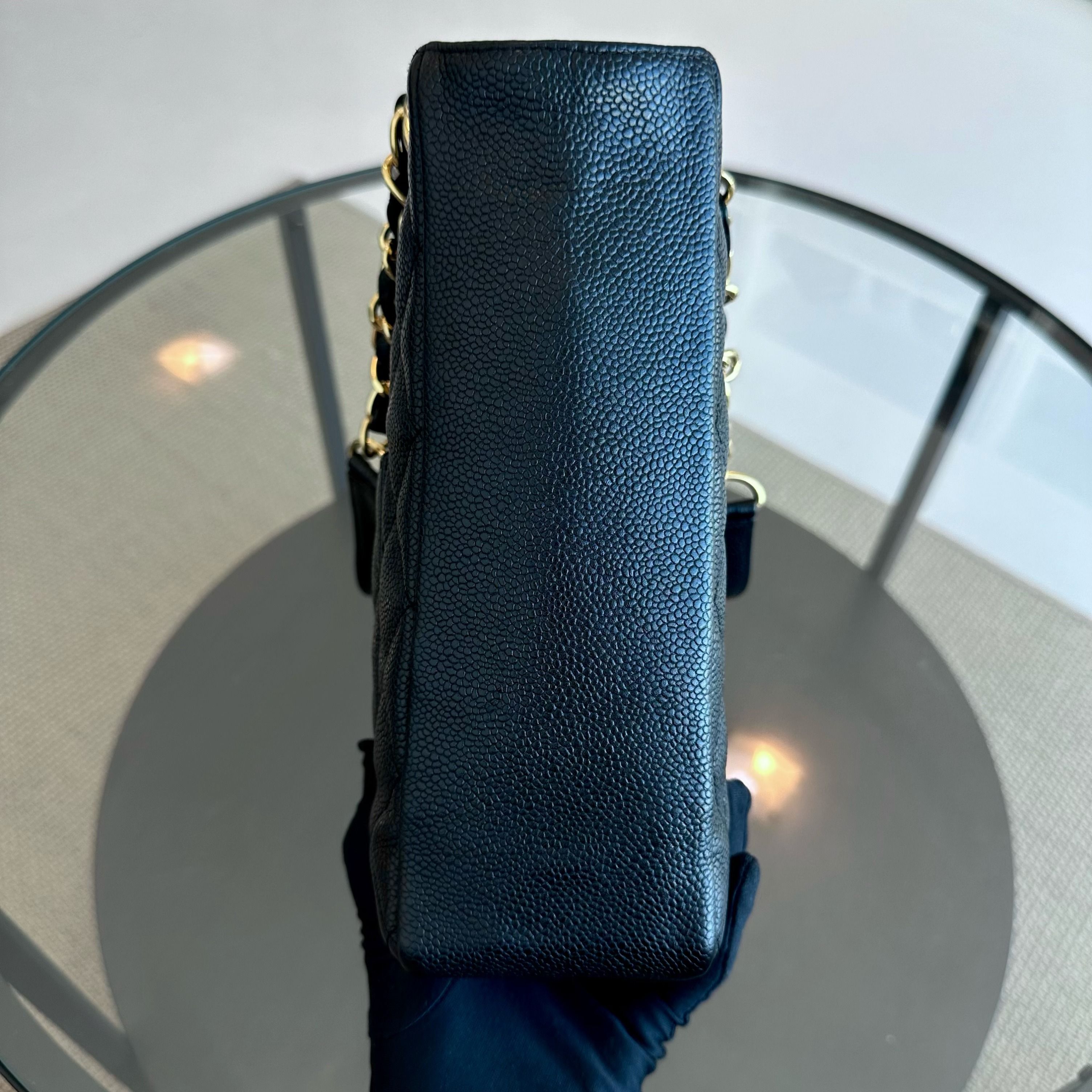 Caviar PST Petite Shopping Tote Black GHW No 11