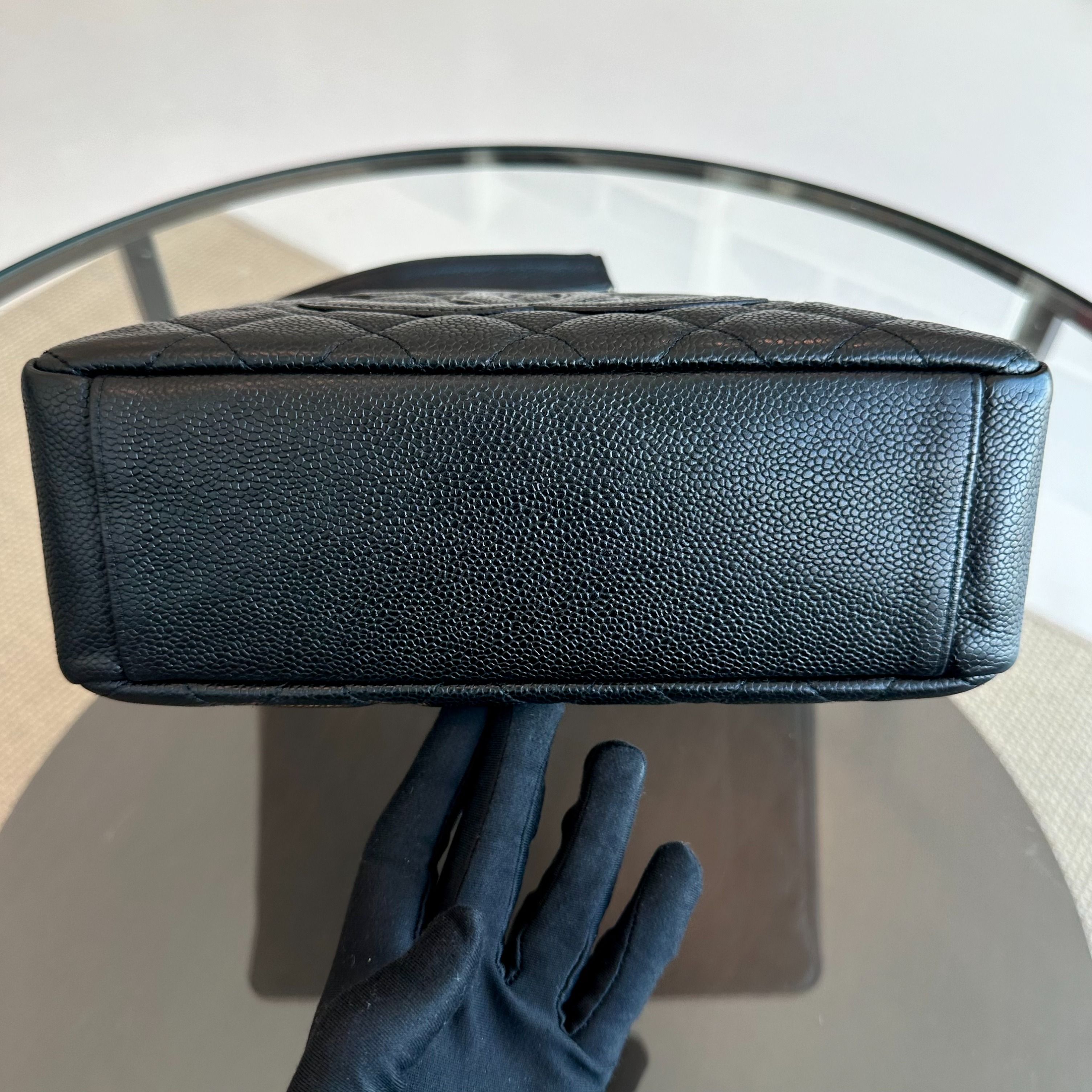 Caviar PST Petite Shopping Tote Black GHW No 11