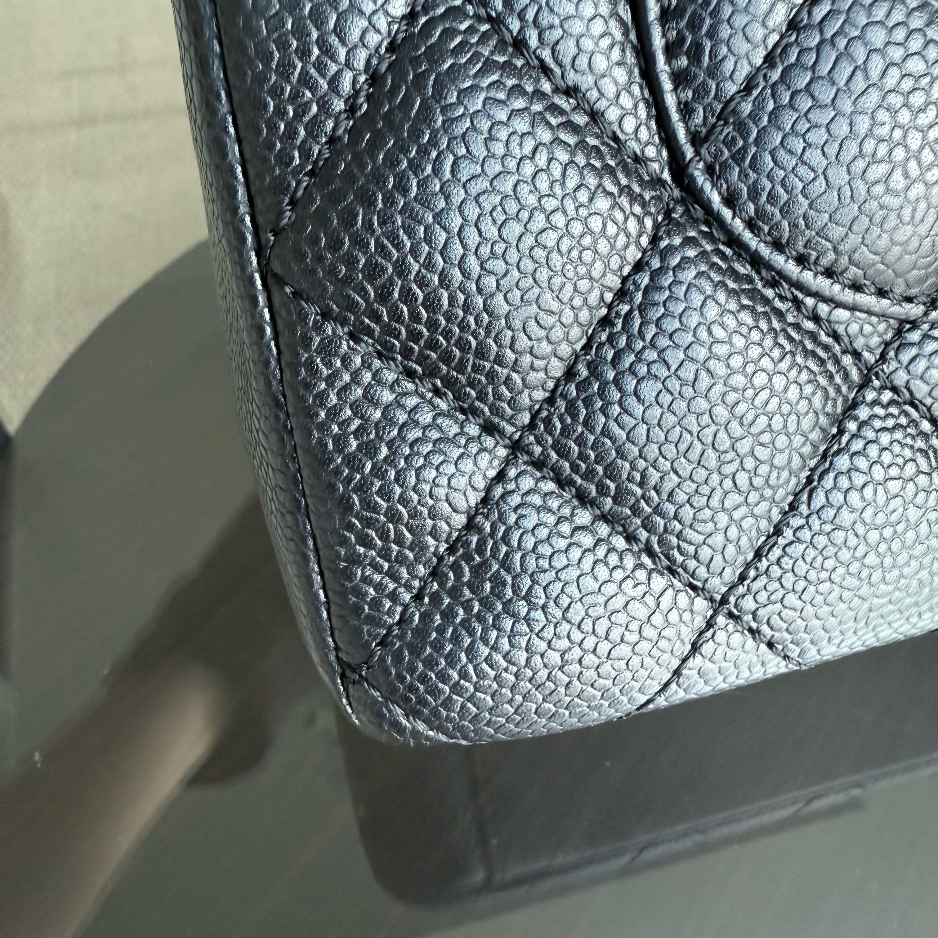 Chanel PST Petite Shopping Tote - Caviar Quilted Black Gold Hardware