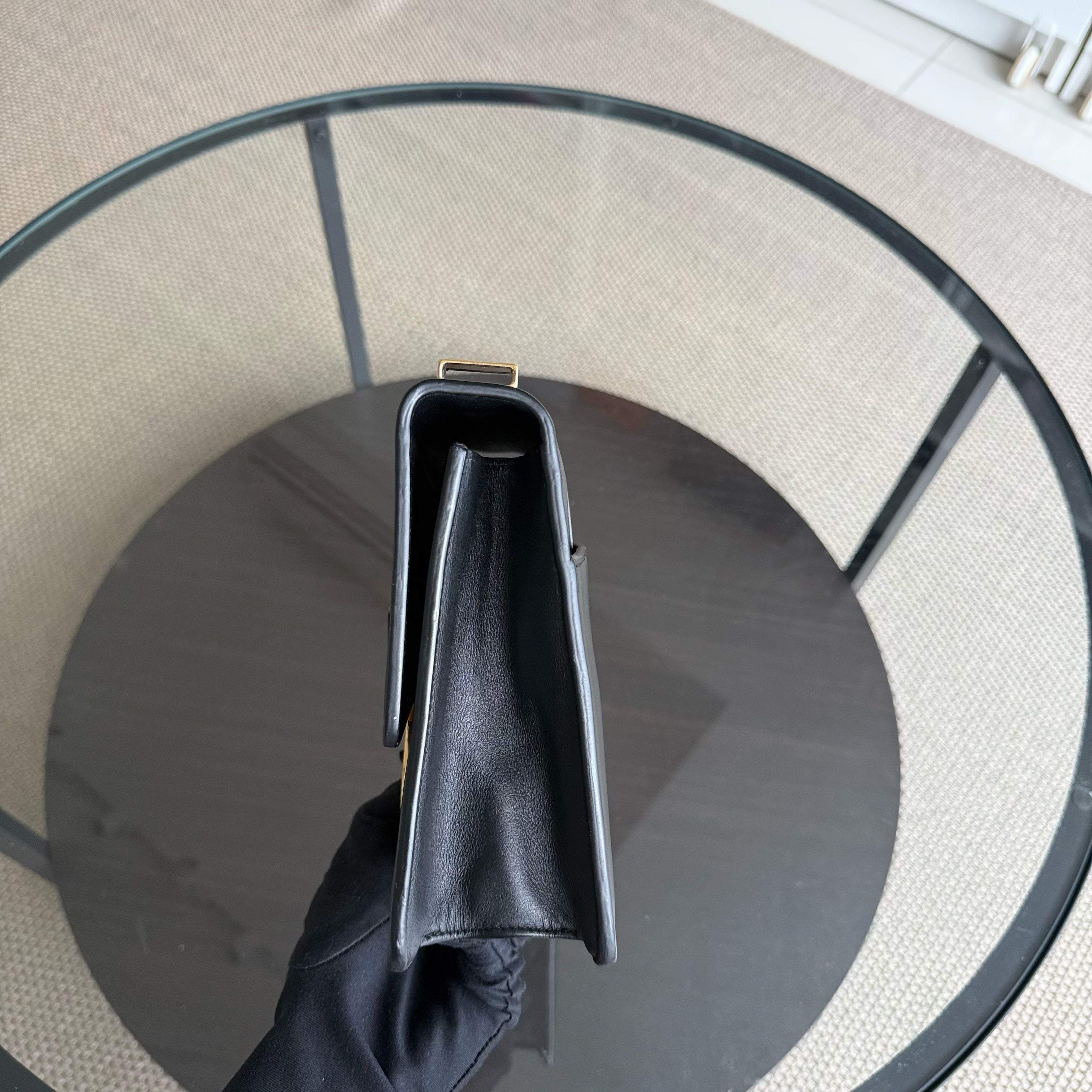 Dior Montaigne 30 - Smooth Calfskin Black Gold Hardware