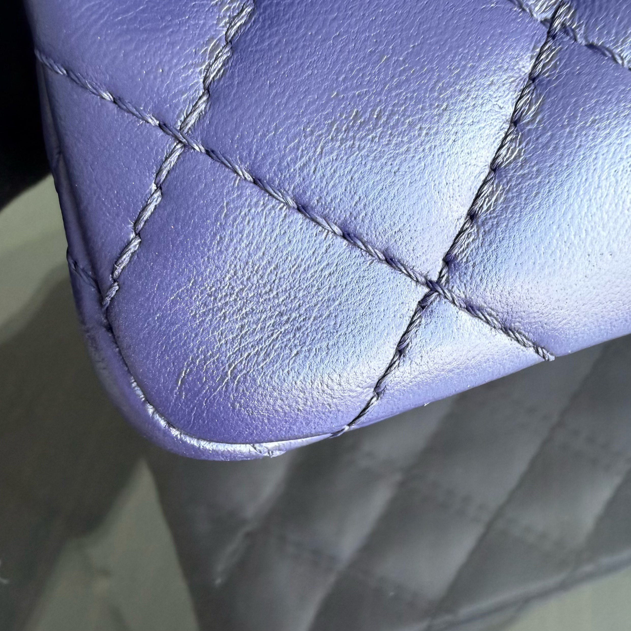 Chanel 2.55 Reissue 225 Small - 24CM Quilted Lambskin Dark Purple Series 14