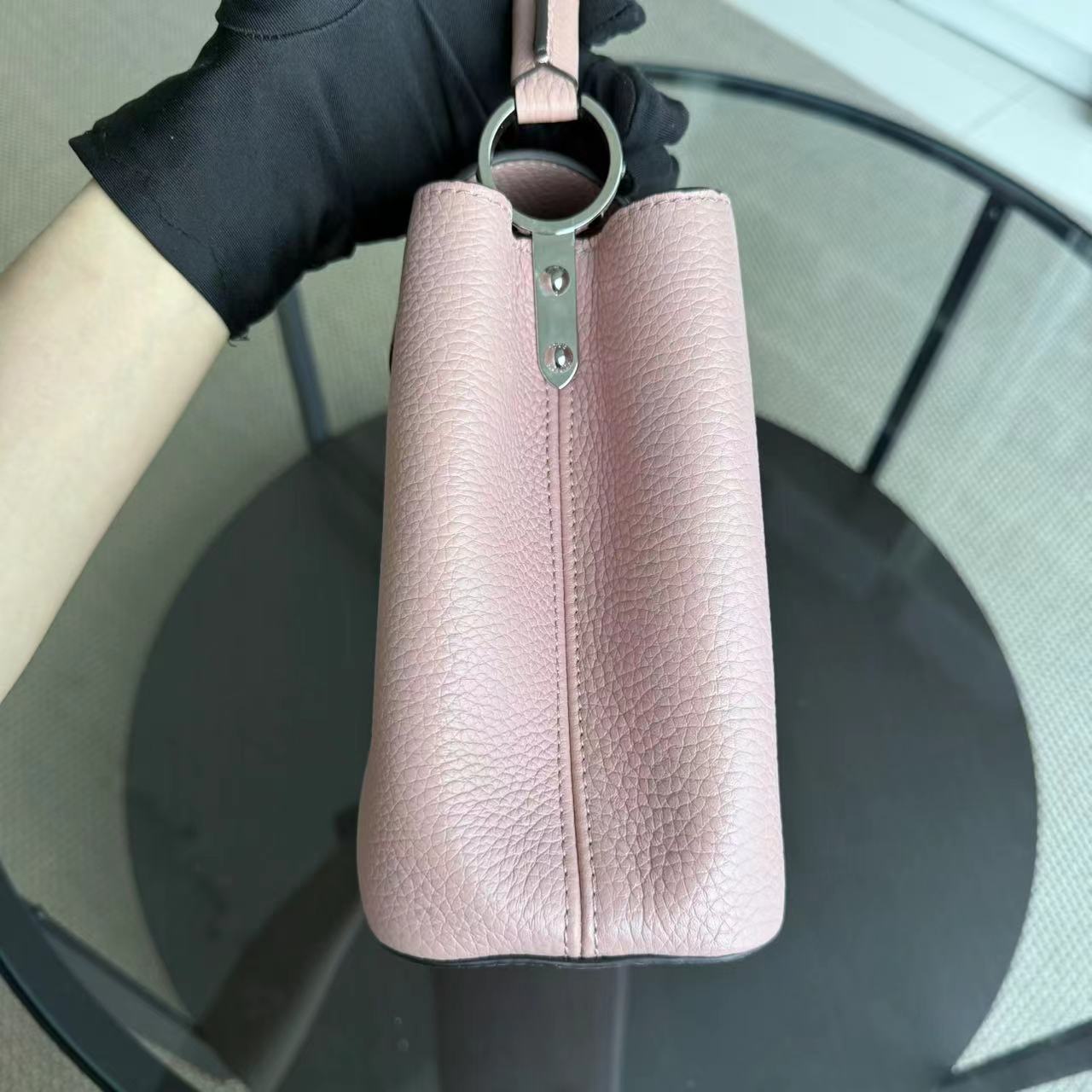 Louis Vuitton Capucines - BB Taurillon Calfskin Rose Jasmin Silver Hardware