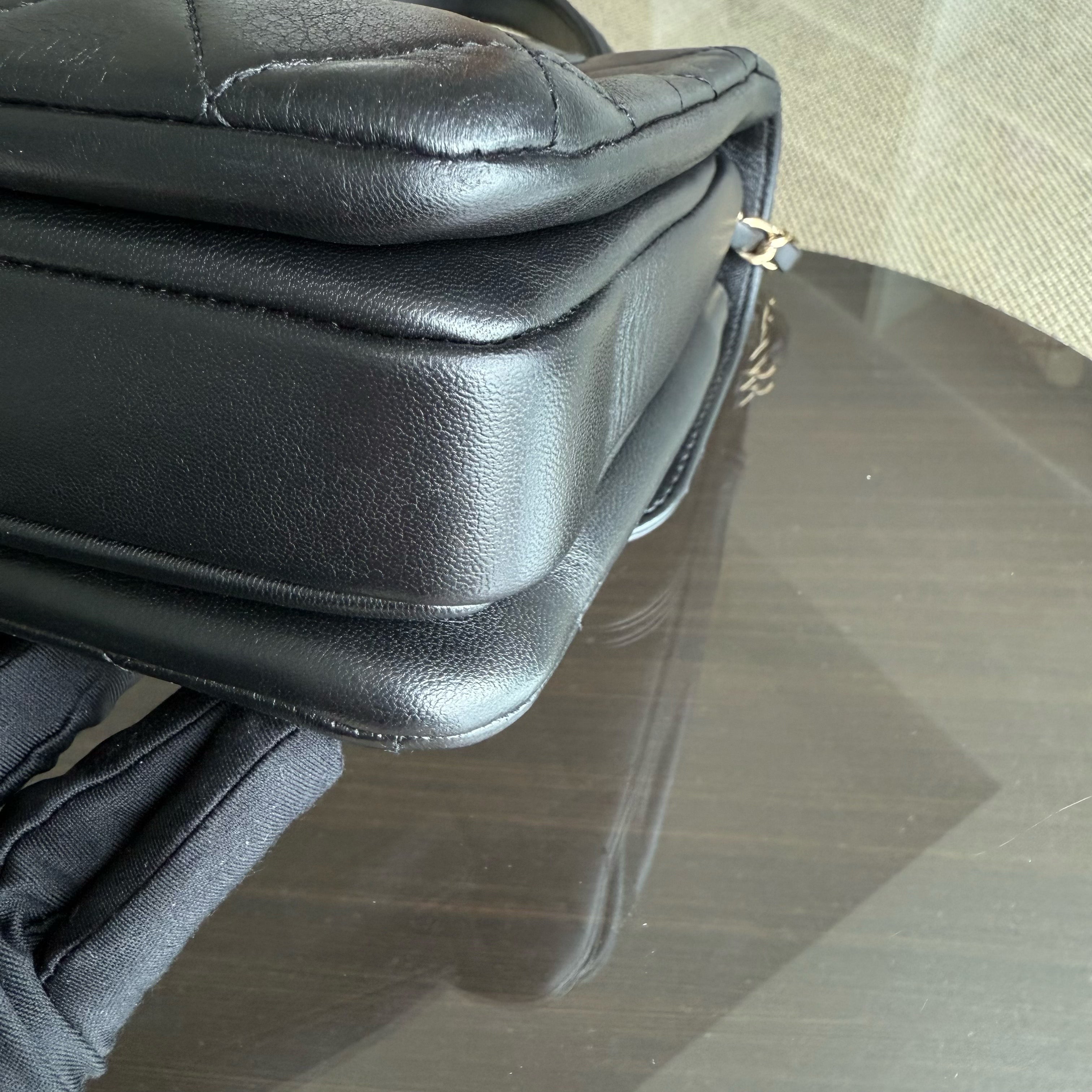 Chanel Trendy CC Small - Quilted Lambskin Black Gold Hardware Series 24