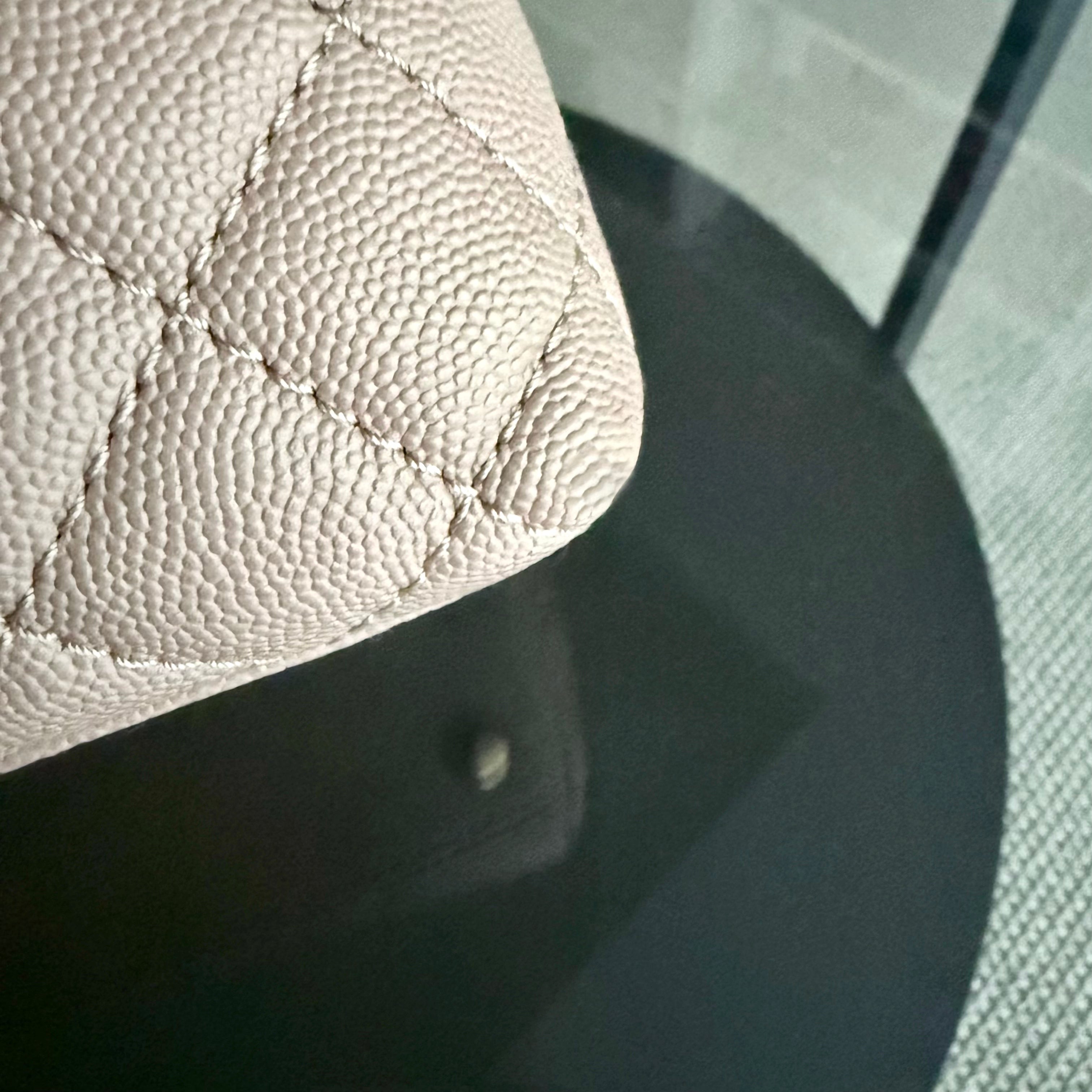 Chanel Coco Handle Small - Caviar Quilted Nude Light Beige Gold Hardware Series 25