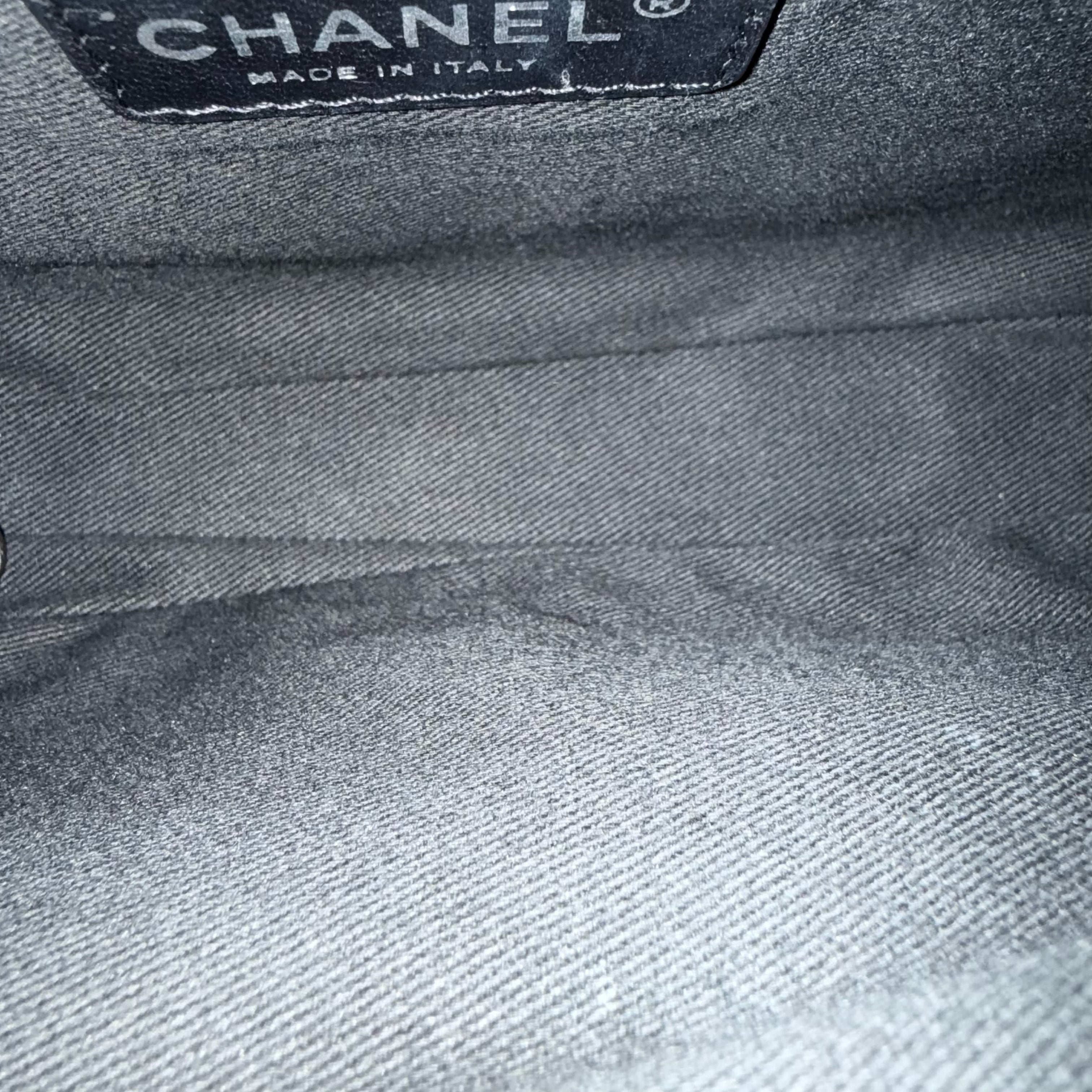 Chanel Seasonal Flap - 24CM Caviar Grained Calfskin Black Silver Hardware Series 18