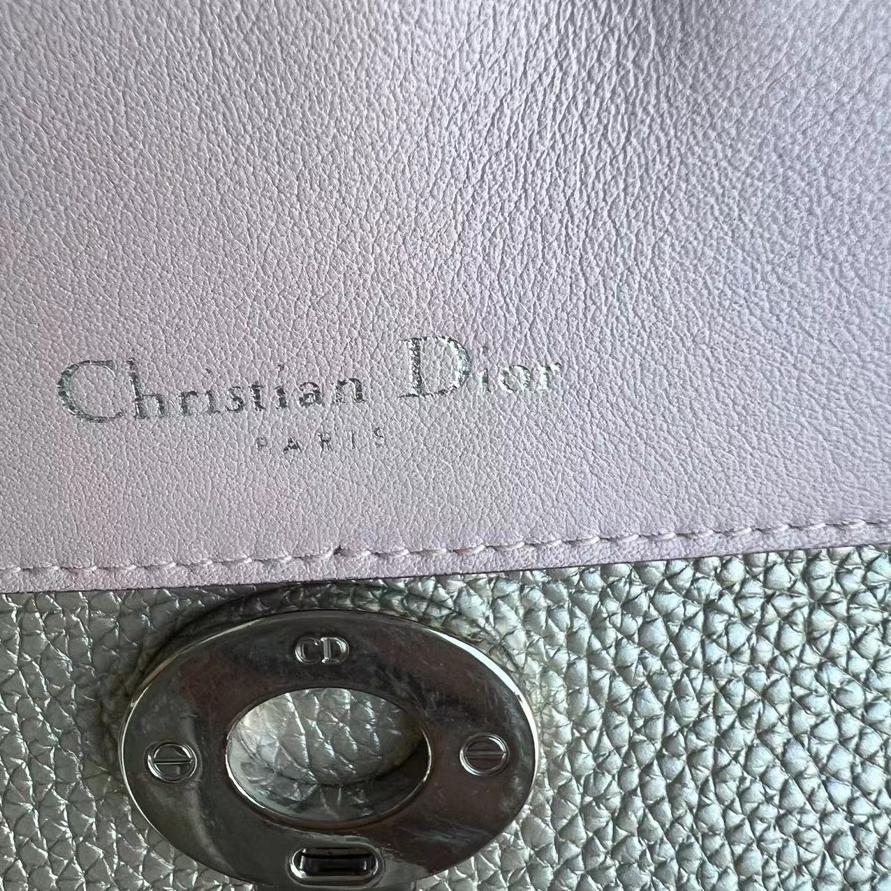 Dior Be Dior Medium Metallic Grained Calfskin Gold SHW - Luxury Evermore