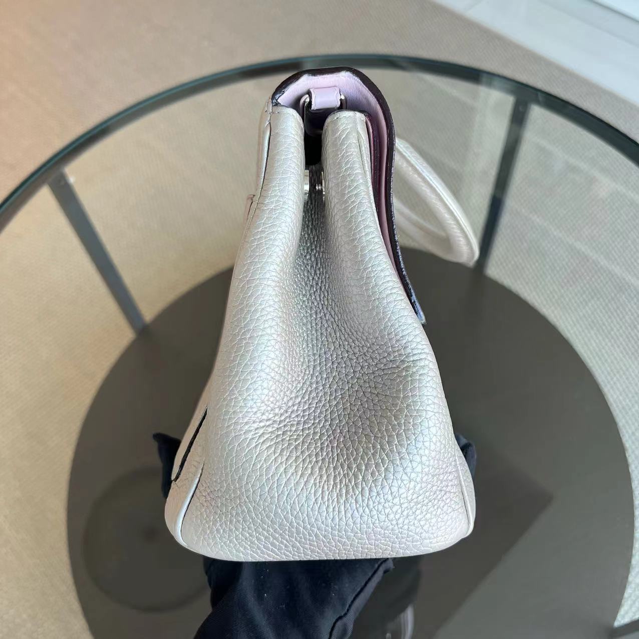 Dior Be Dior Medium Metallic Grained Calfskin Gold SHW - Luxury Evermore