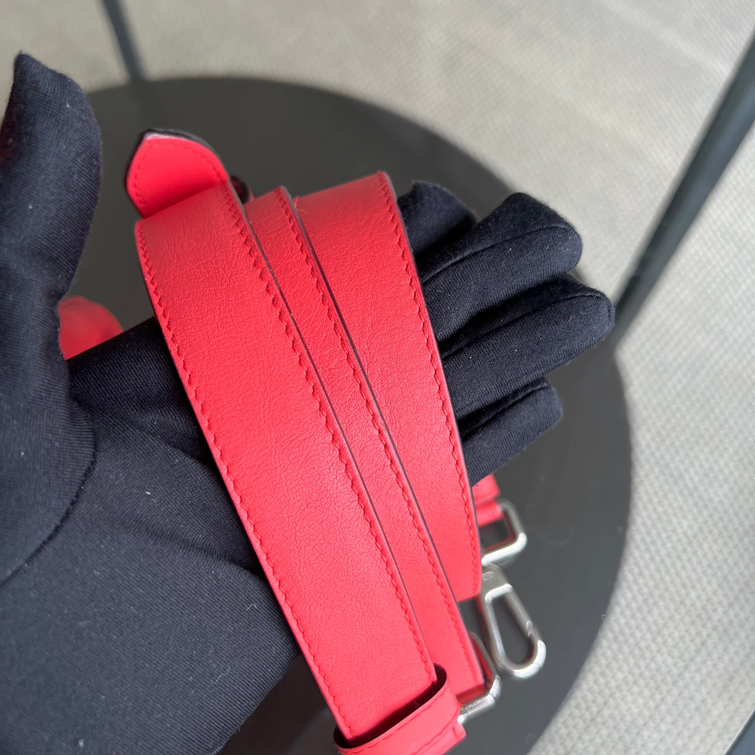 Dior Be Dior Medium Smooth Calfskin Red Hot Pink Silver Hardware - Luxury Evermore