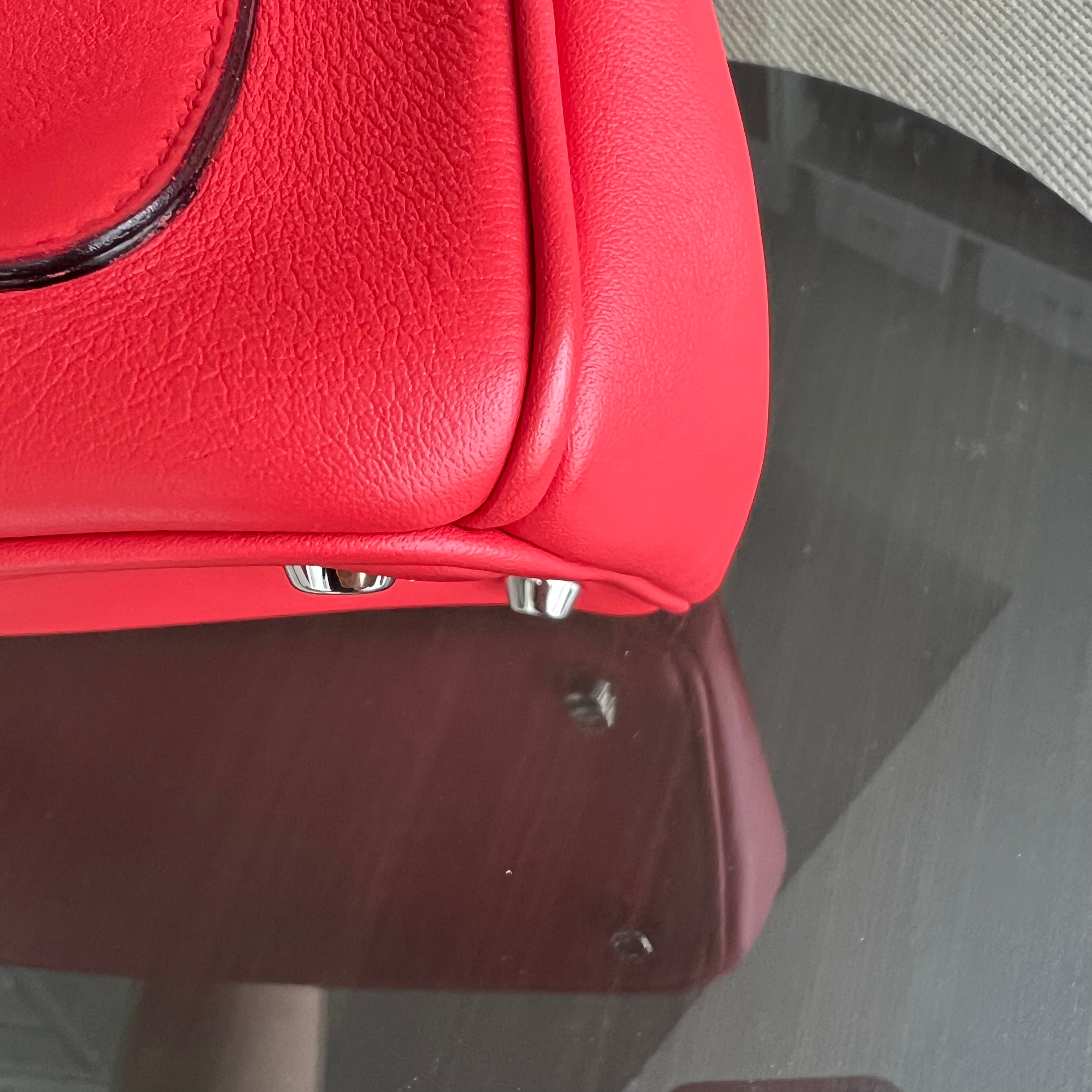 Dior Be Dior Medium Smooth Calfskin Red Hot Pink Silver Hardware - Luxury Evermore