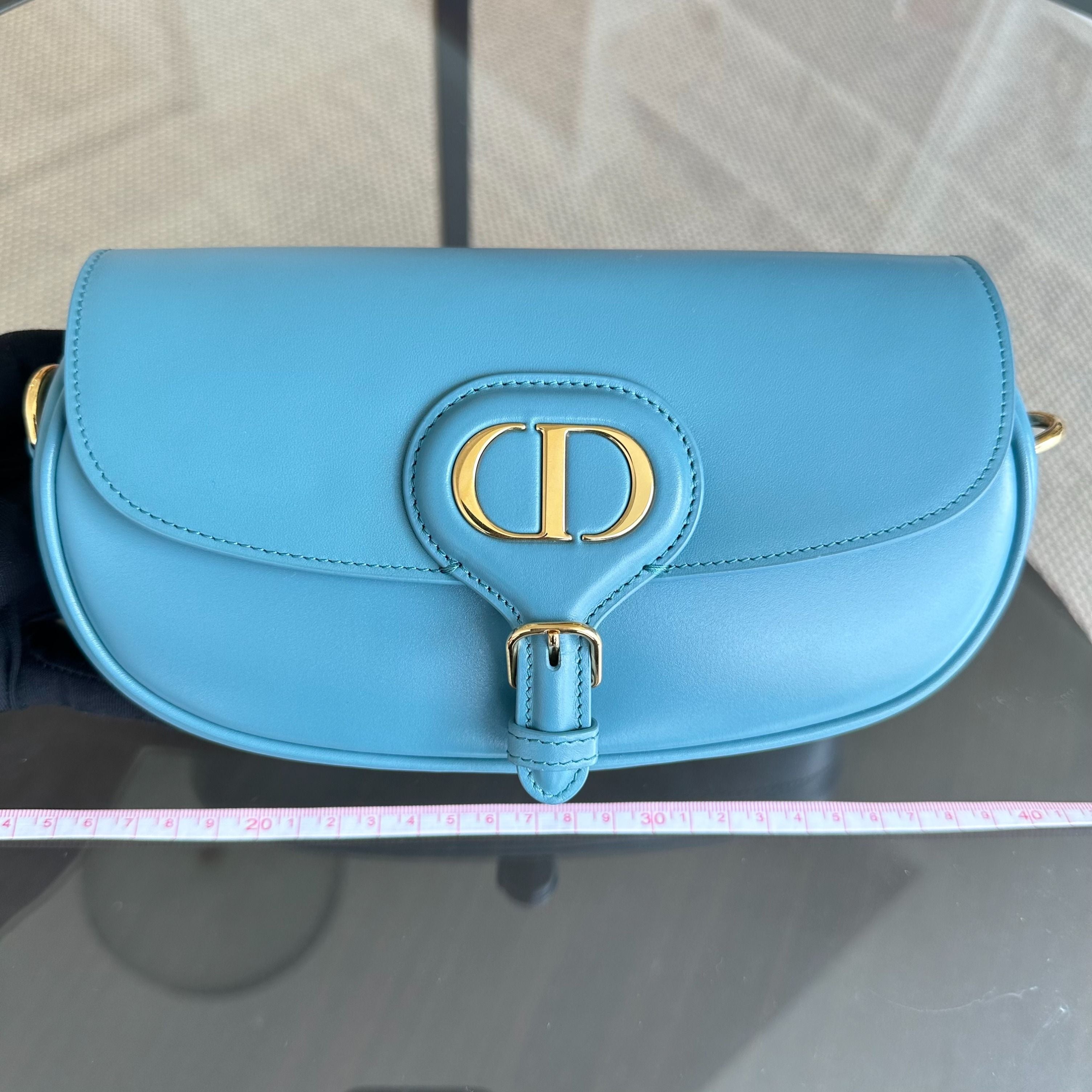 Dior Bobby East West Smooth Calfskin Shoulder Bag Blue GHW - Luxury Evermore