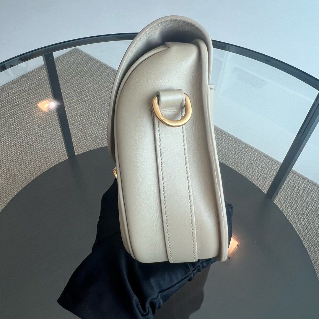 Dior Bobby Medium Beige Flap Smooth Calfskin Leather Bag - Luxury Evermore