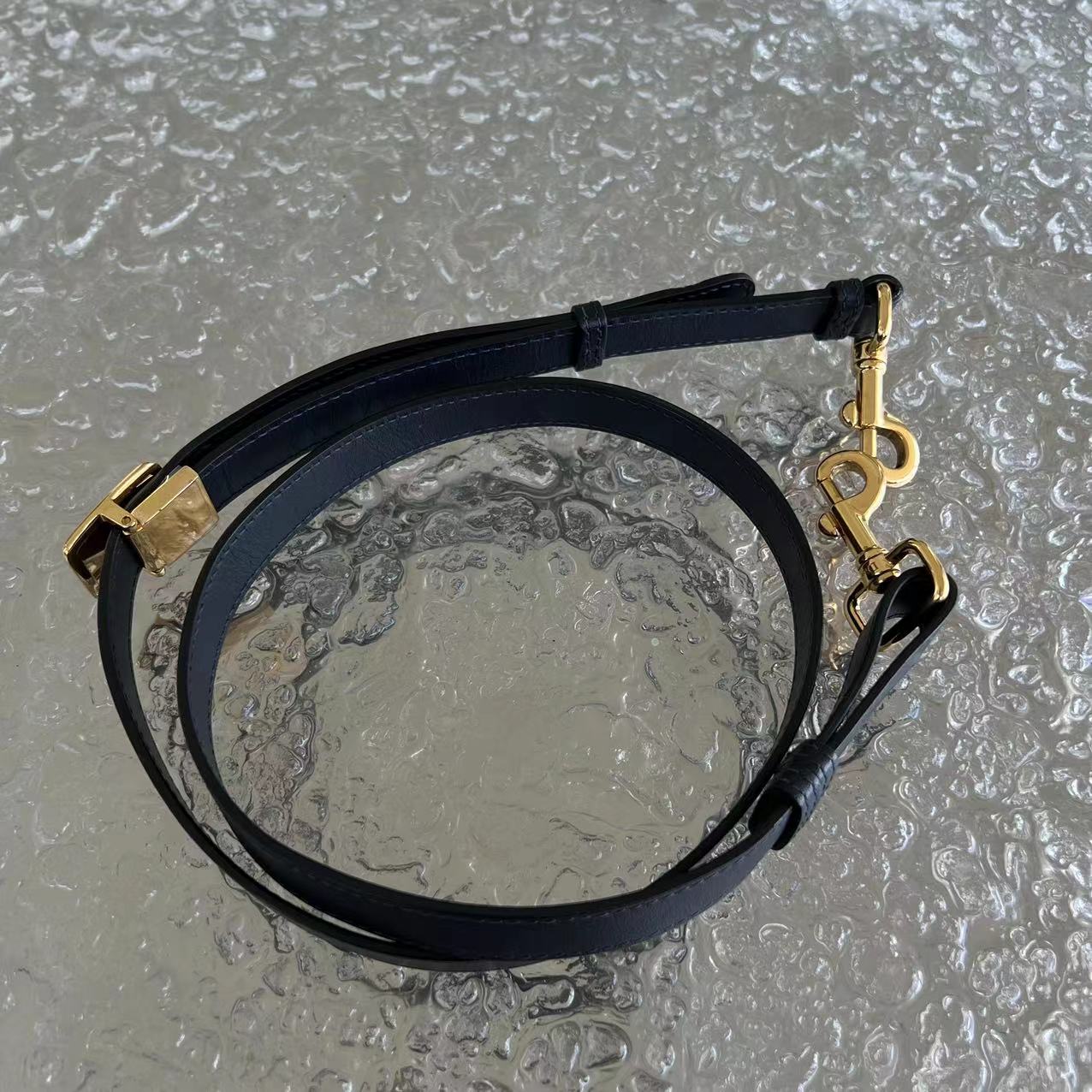 Dior Bobby Medium Oblique Monogram Canvas Dark Blue Golden Hardware - Luxury Evermore