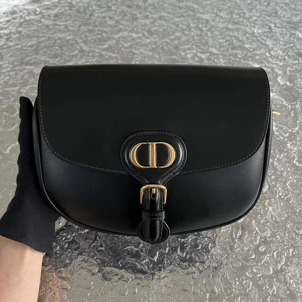 Dior Bobby Medium Smooth Calfskin Black GHW - Luxury Evermore