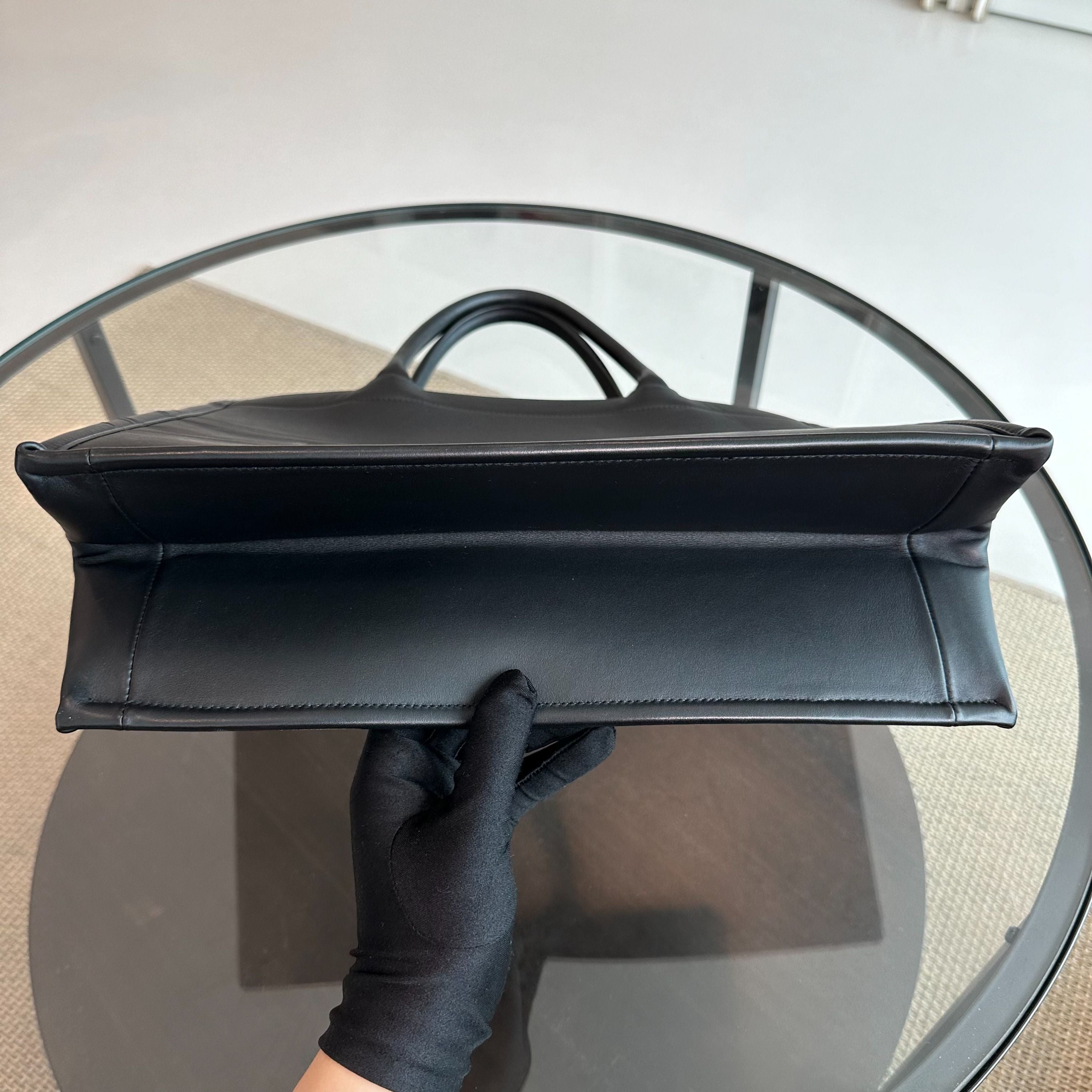 Dior Book Tote Medium 36CM Calfskin Black Top Handle Bag - Luxury Evermore