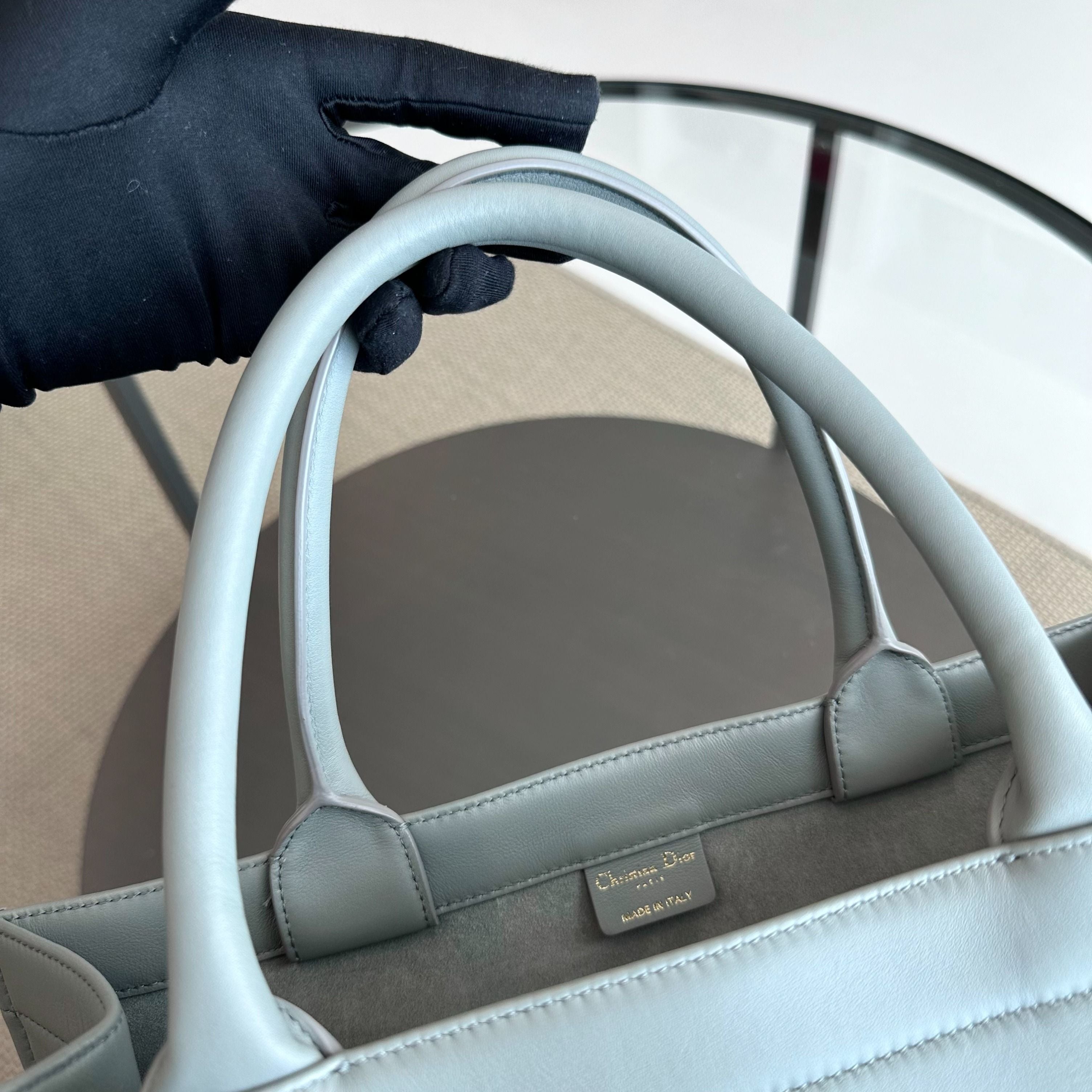 Dior Book Tote Medium 36CM Calfskin Grey Bag - Luxury Evermore