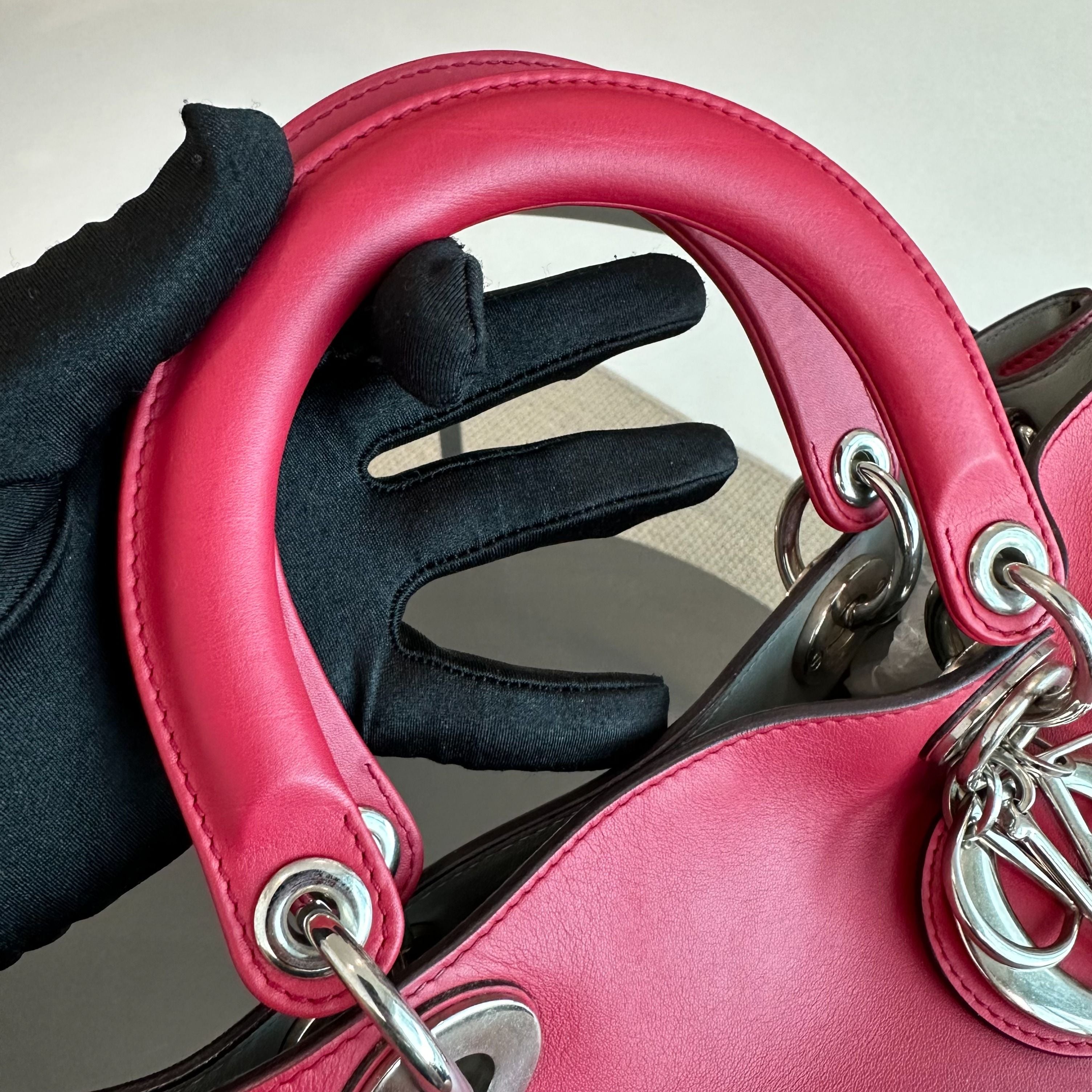 Dior Diorissimo Large Smooth Calfskin Pink SHW - Luxury Evermore
