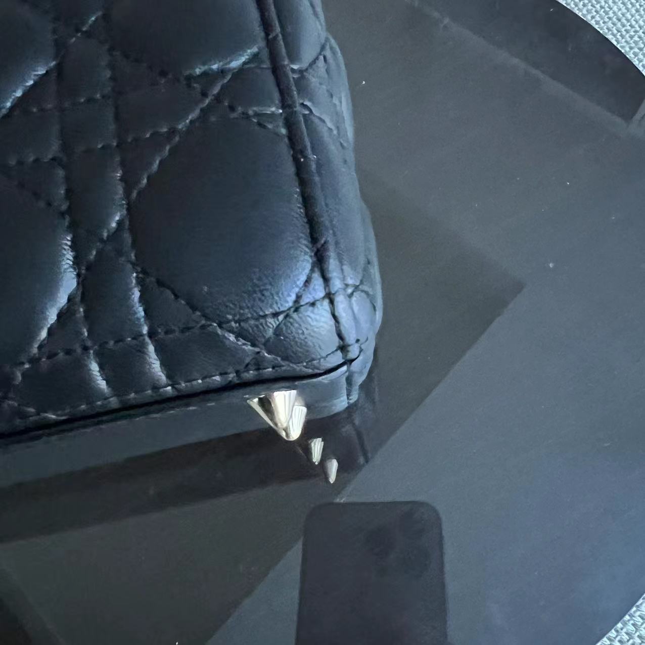 Dior Lady Small Cannage Lambskin Black Silver Hardware ABC MyABC - Luxury Evermore