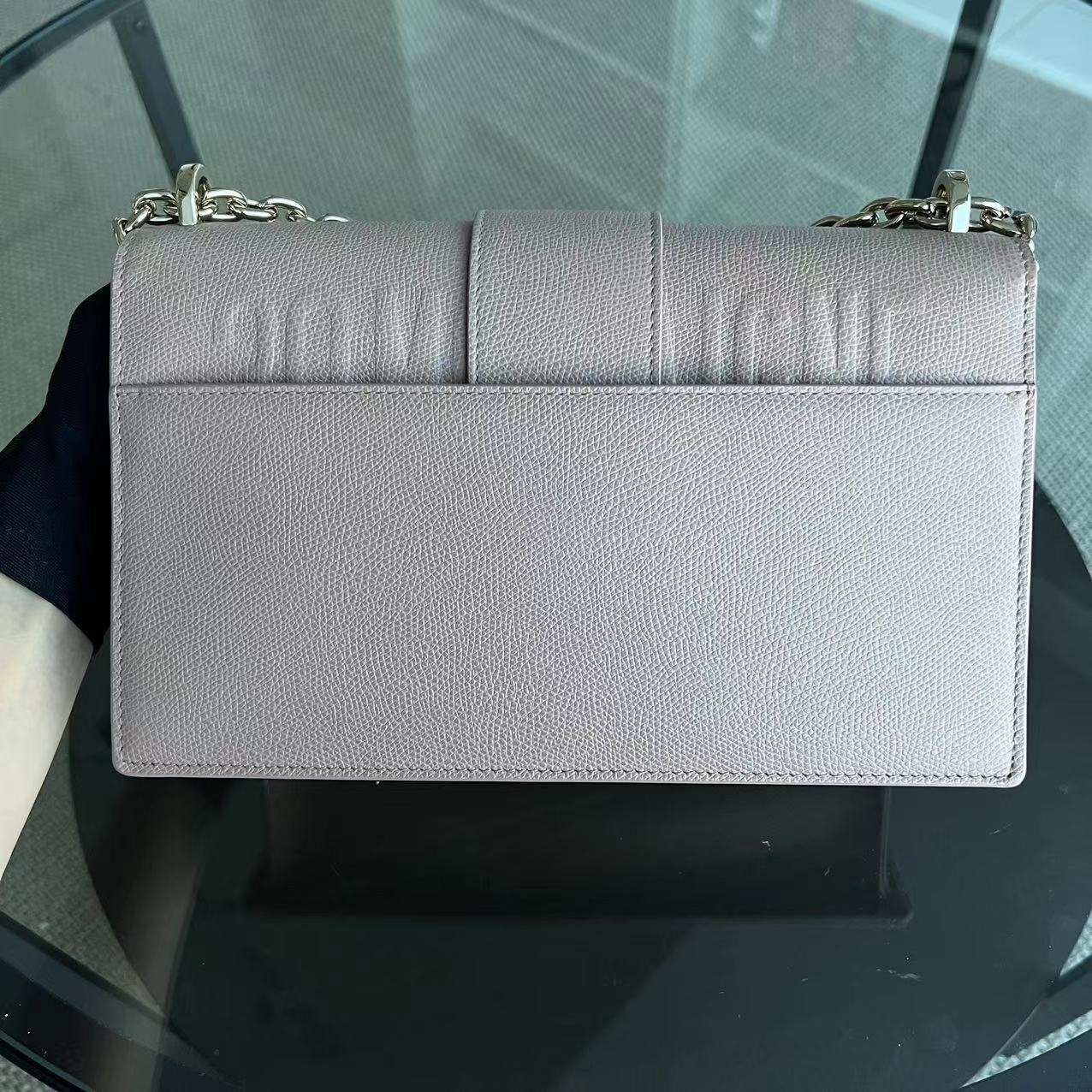 Dior Montaigne 30 East West Grained Calfskin Light Pink Golden Hardware - Luxury Evermore