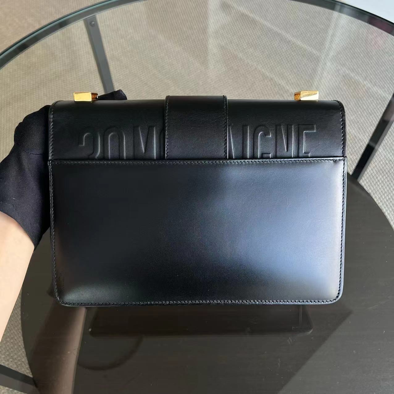 Dior Montaigne 30 Smooth Calfskin Black GHW - Luxury Evermore