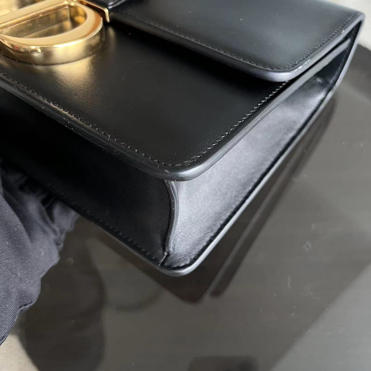 Dior Montaigne 30 Smooth Calfskin Black GHW - Luxury Evermore