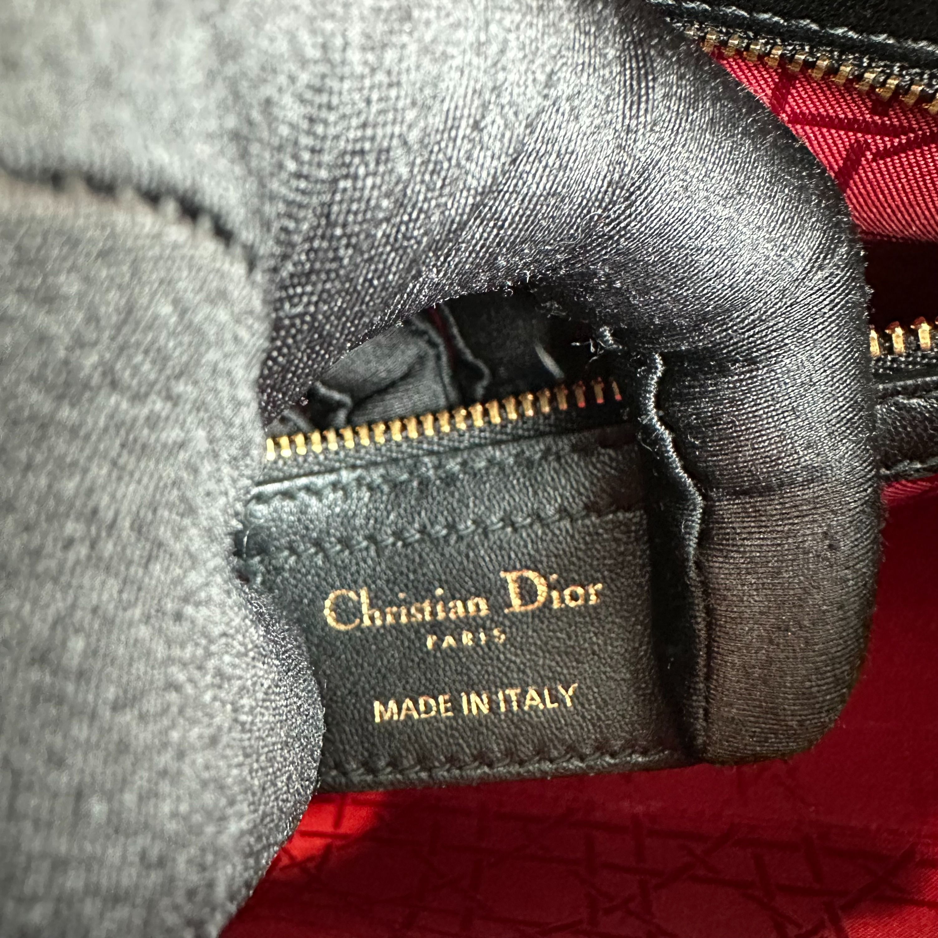 Lady Medium Black Lambskin GHW