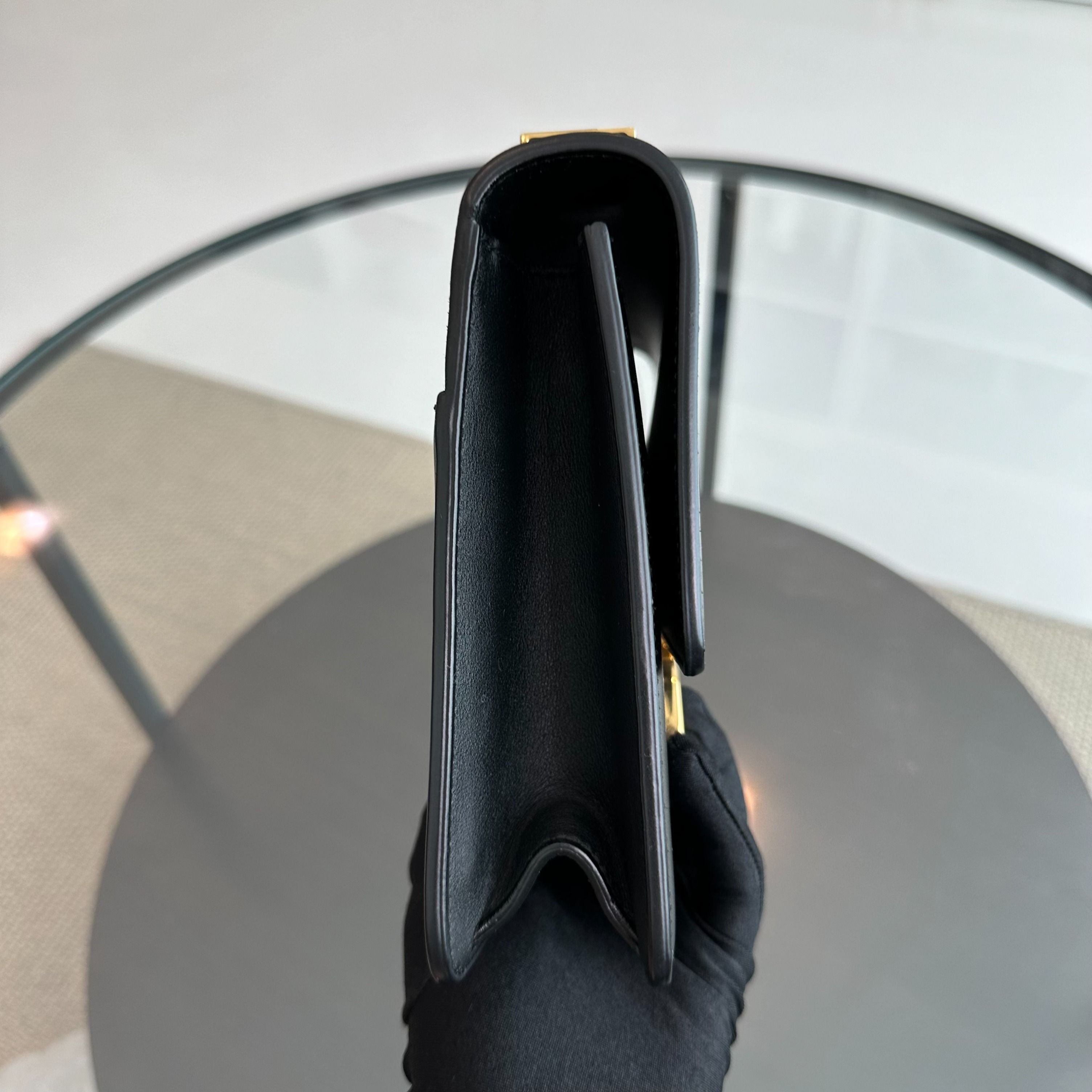 Montaigne 30 Smooth Calfskin Black GHW Shoulder Bag