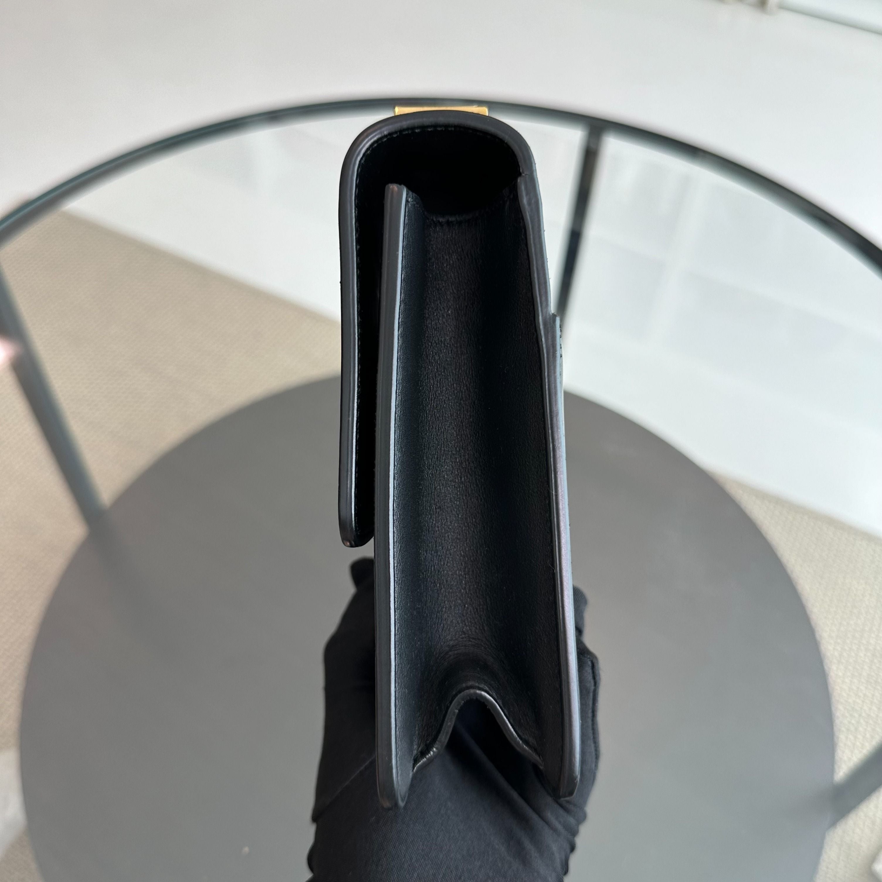 Montaigne 30 Smooth Calfskin Black GHW Shoulder Bag