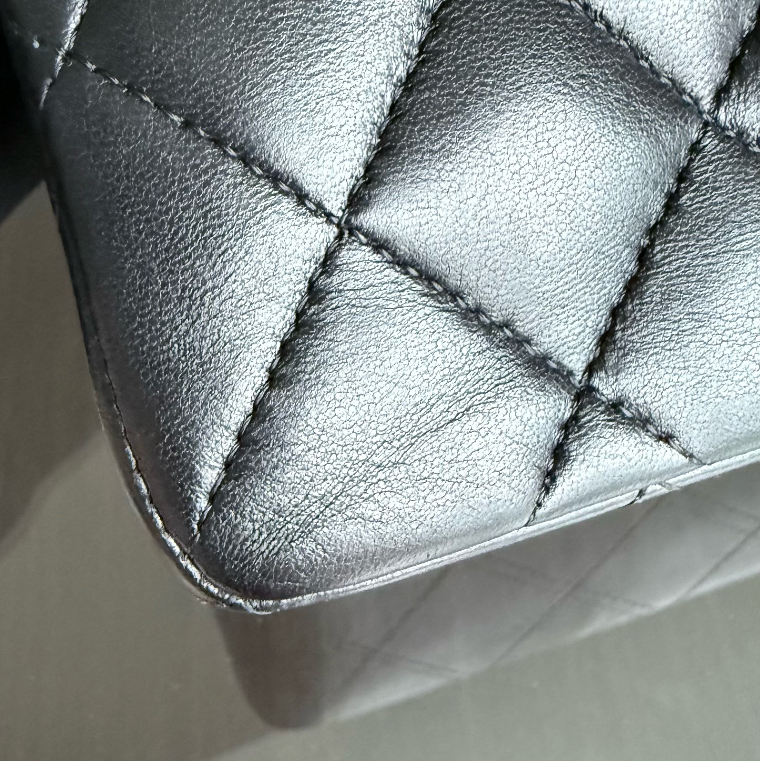 Chanel Classic Flap Small - 23CM Quilted Lambskin Black Silver Hardware Series 14