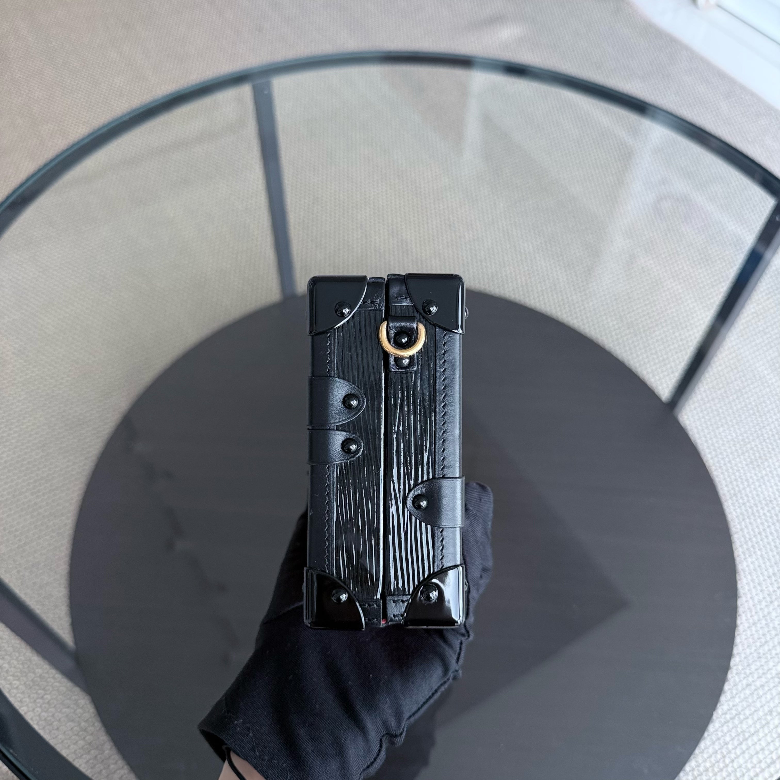 Louis Vuitton Petite Malle - New Edition EPI Leather Red Box Shoulder Bag Gold Hardware Microchip