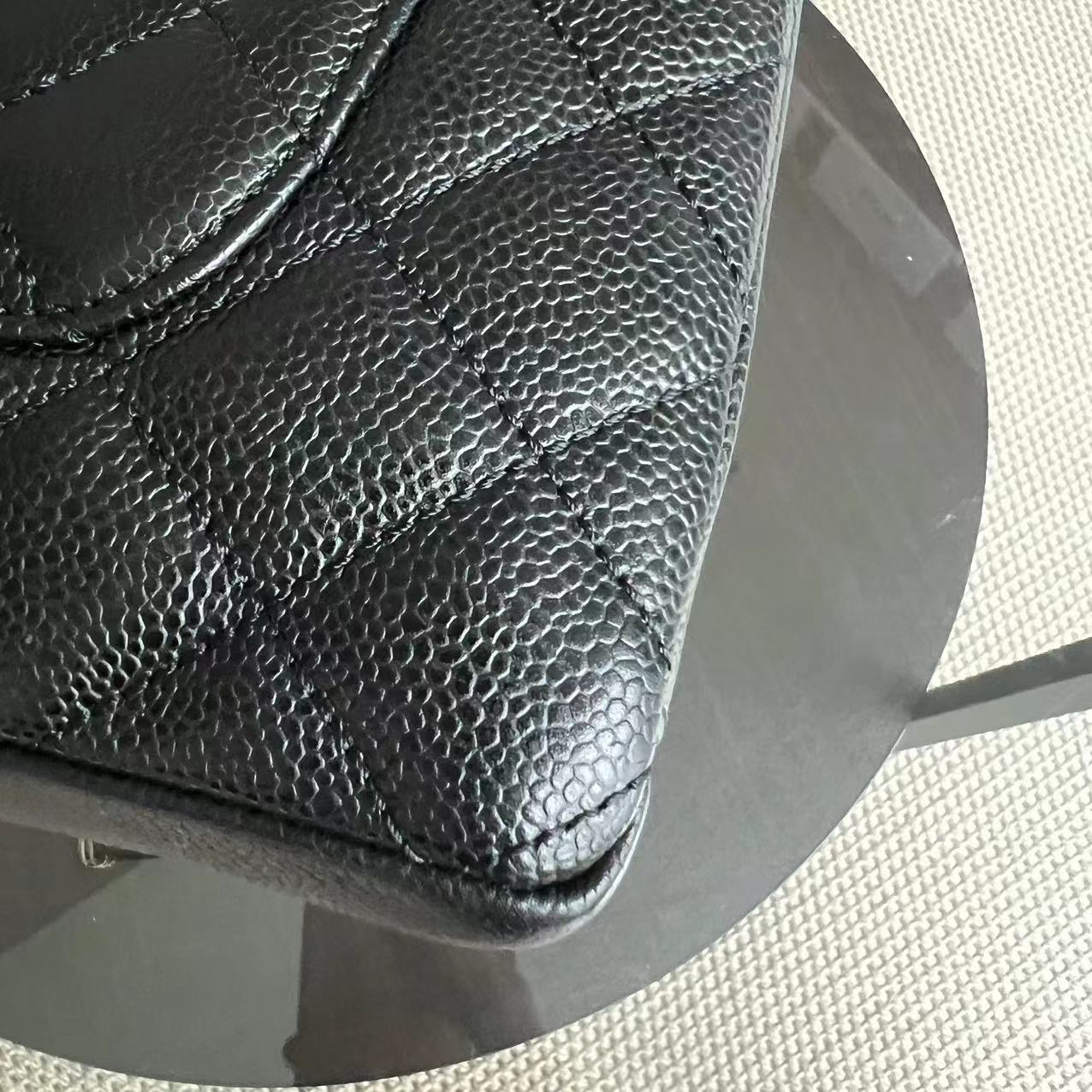 Chanel PST Petite Shopping Tote - Caviar Quilted Black Golden Hardware Series 14