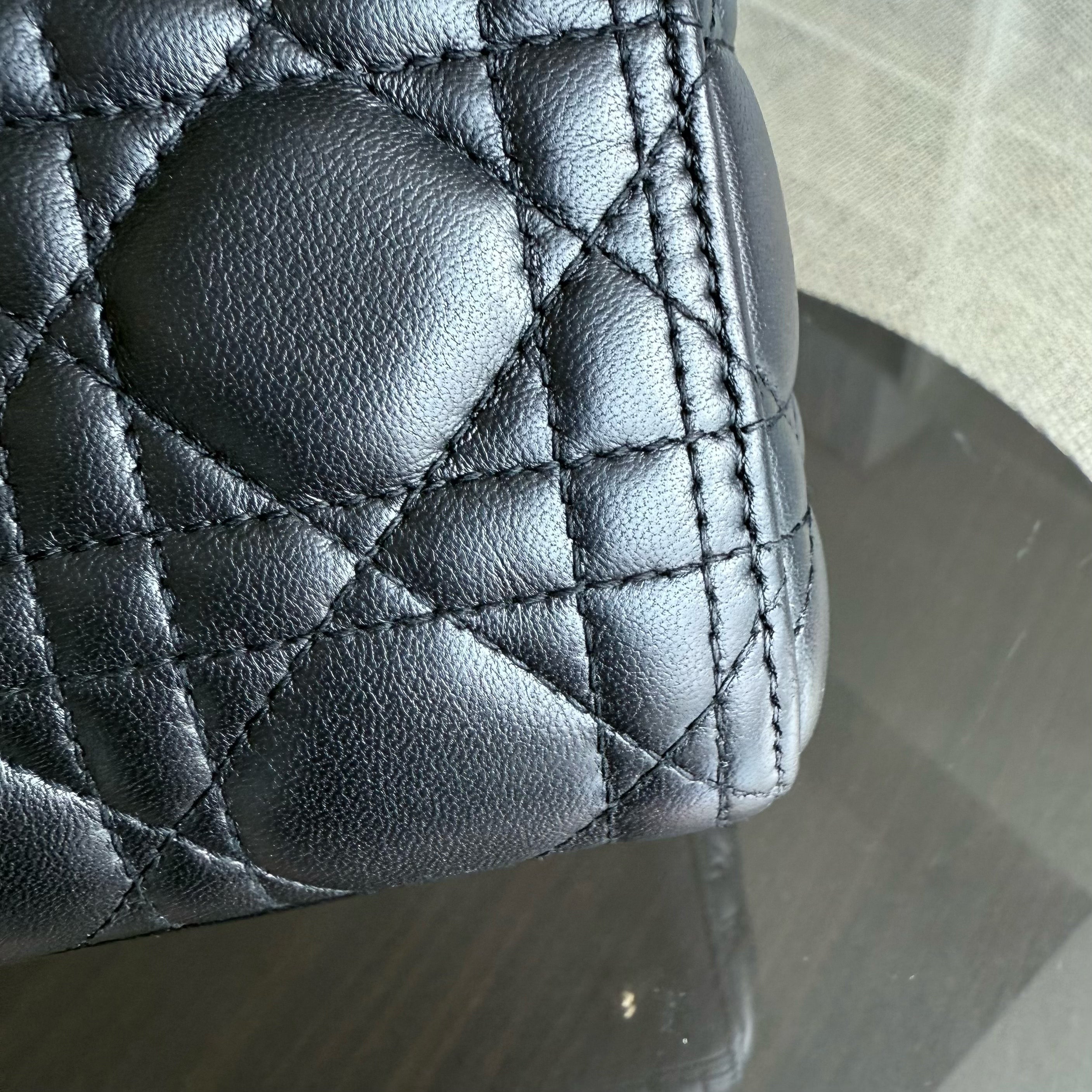 Dior Lady Medium - Cannage Lambskin Black Gold Hardware NO STRAP