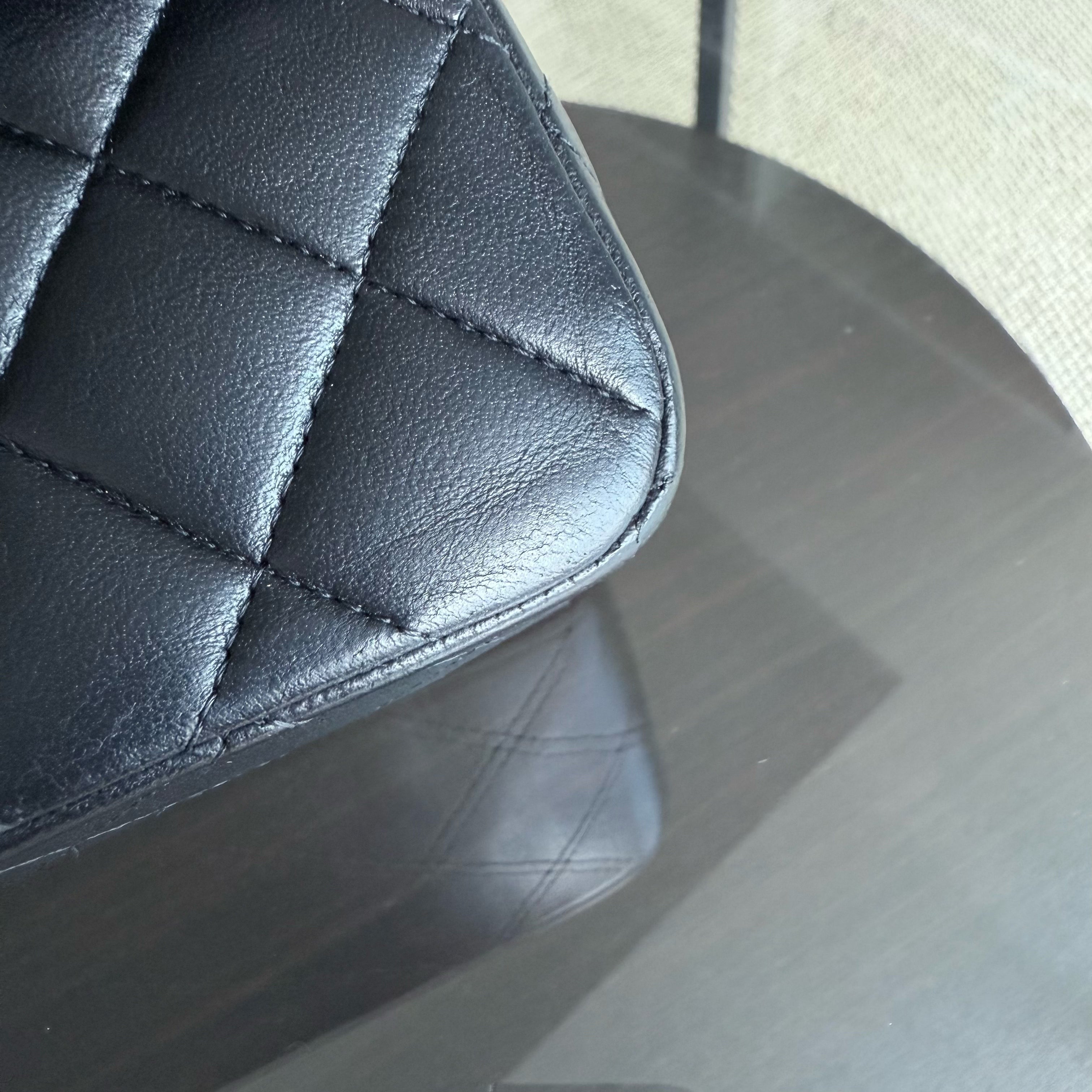 Chanel Classic Flap Small - 23CM Quilted Lambskin Black Gold Hardware Series 16