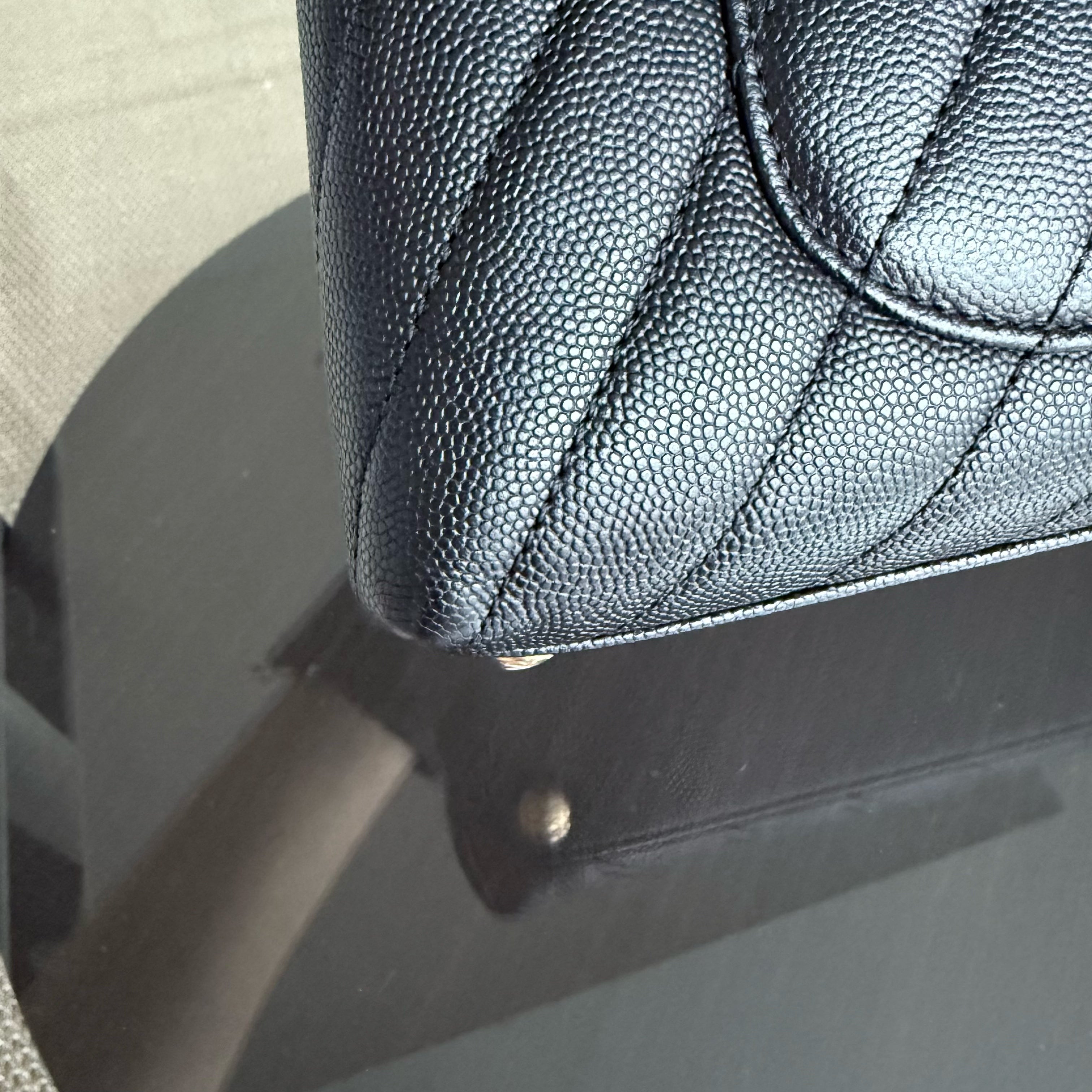 Chanel Coco Handle Small - Caviar Chevron Grained Calfskin Black Gold Hardware Series 26