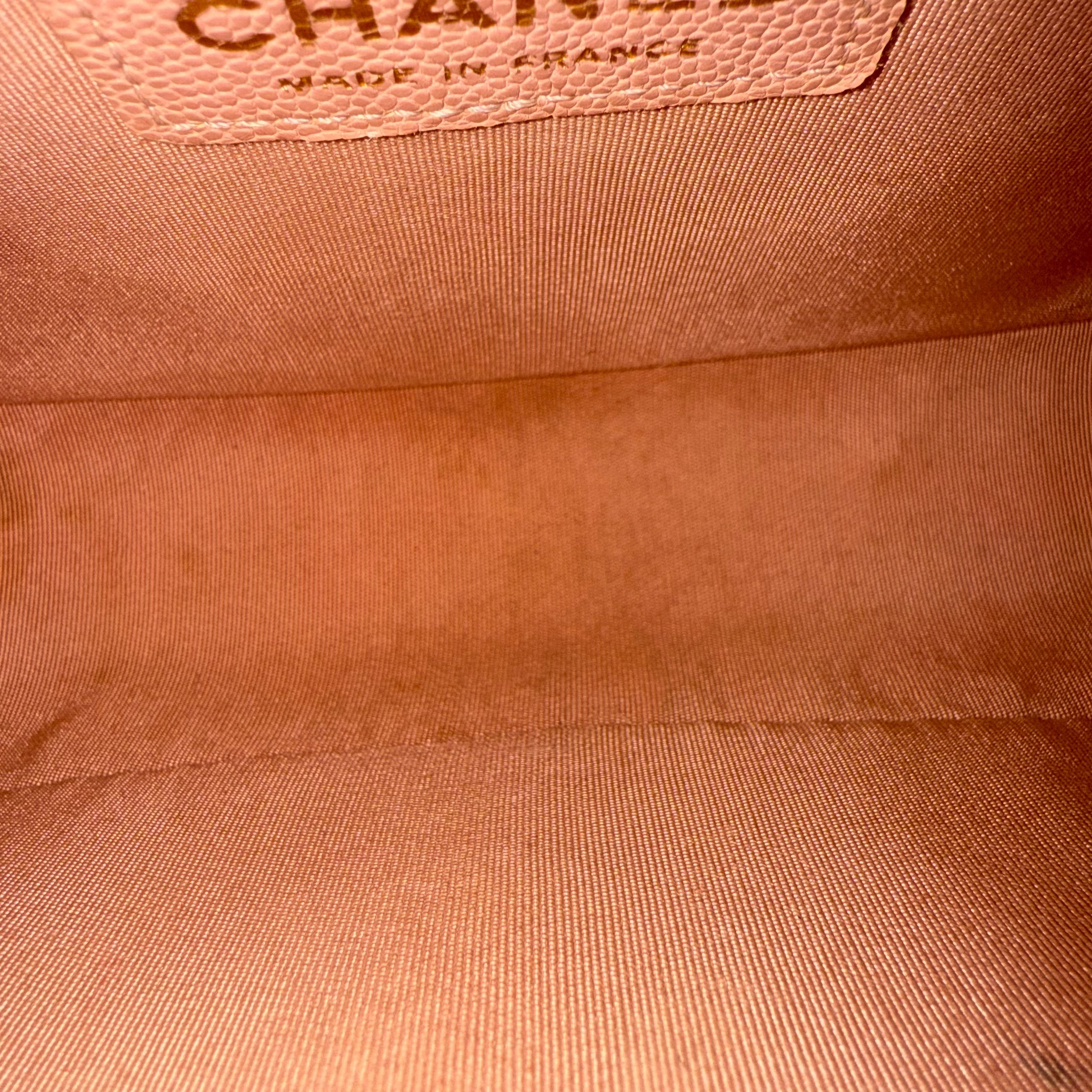 Chanel Boy Medium - Caviar 25CM Quilted Pink Gold Hardware Series 25