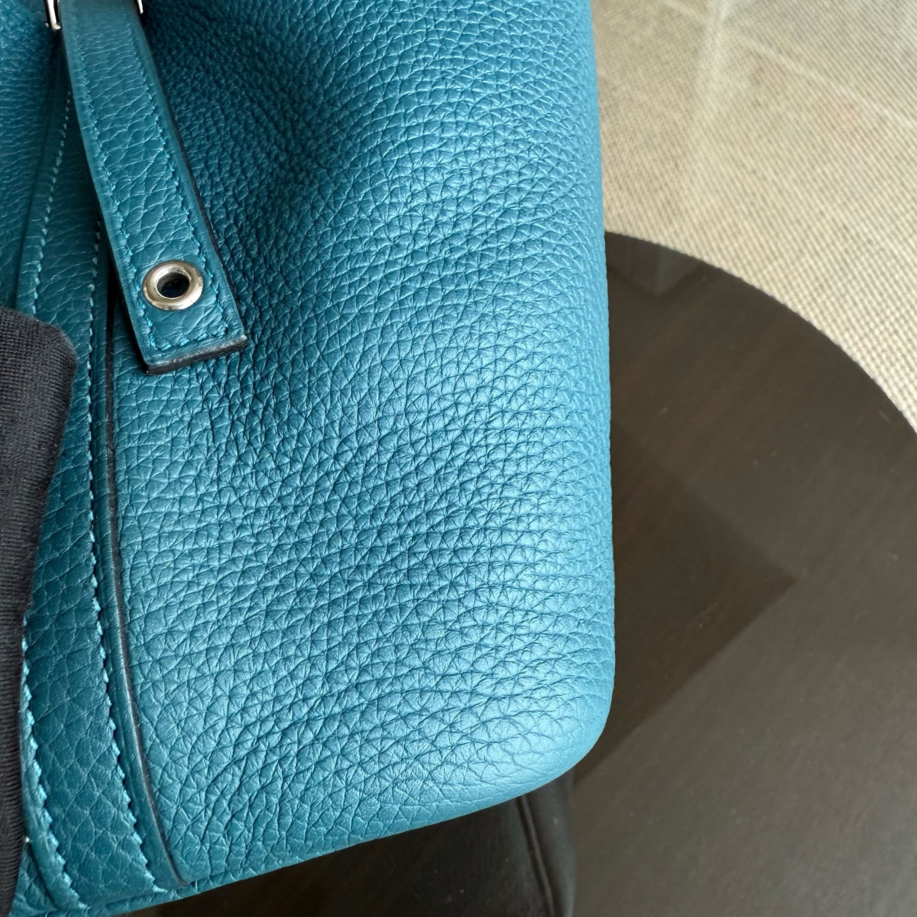 Hermes Picotin 18 - TC Clemence Leather Colvert Blue Palladium Silver Hardware