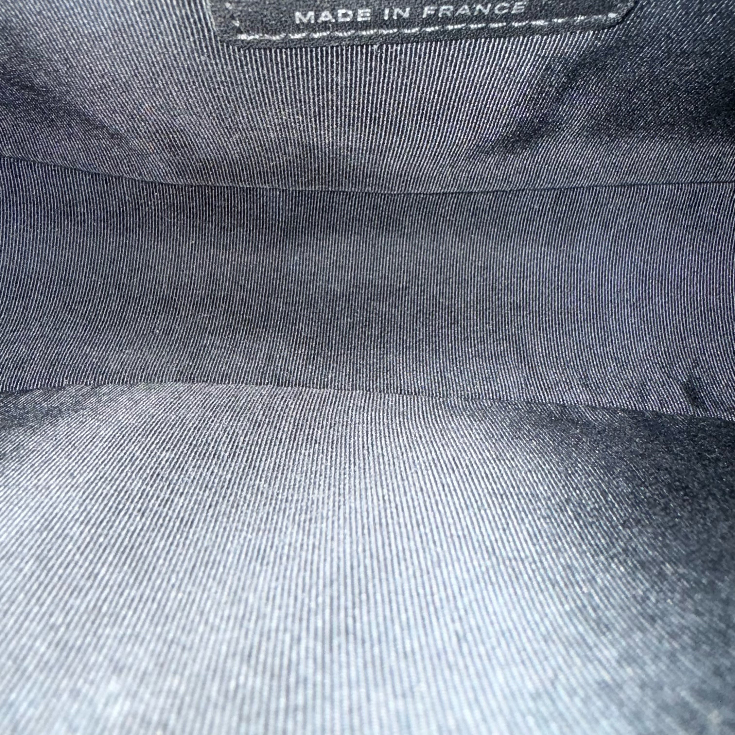 Chanel Boy Medium - Caviar 25CM Quilted Black Silver Hardware Series 17
