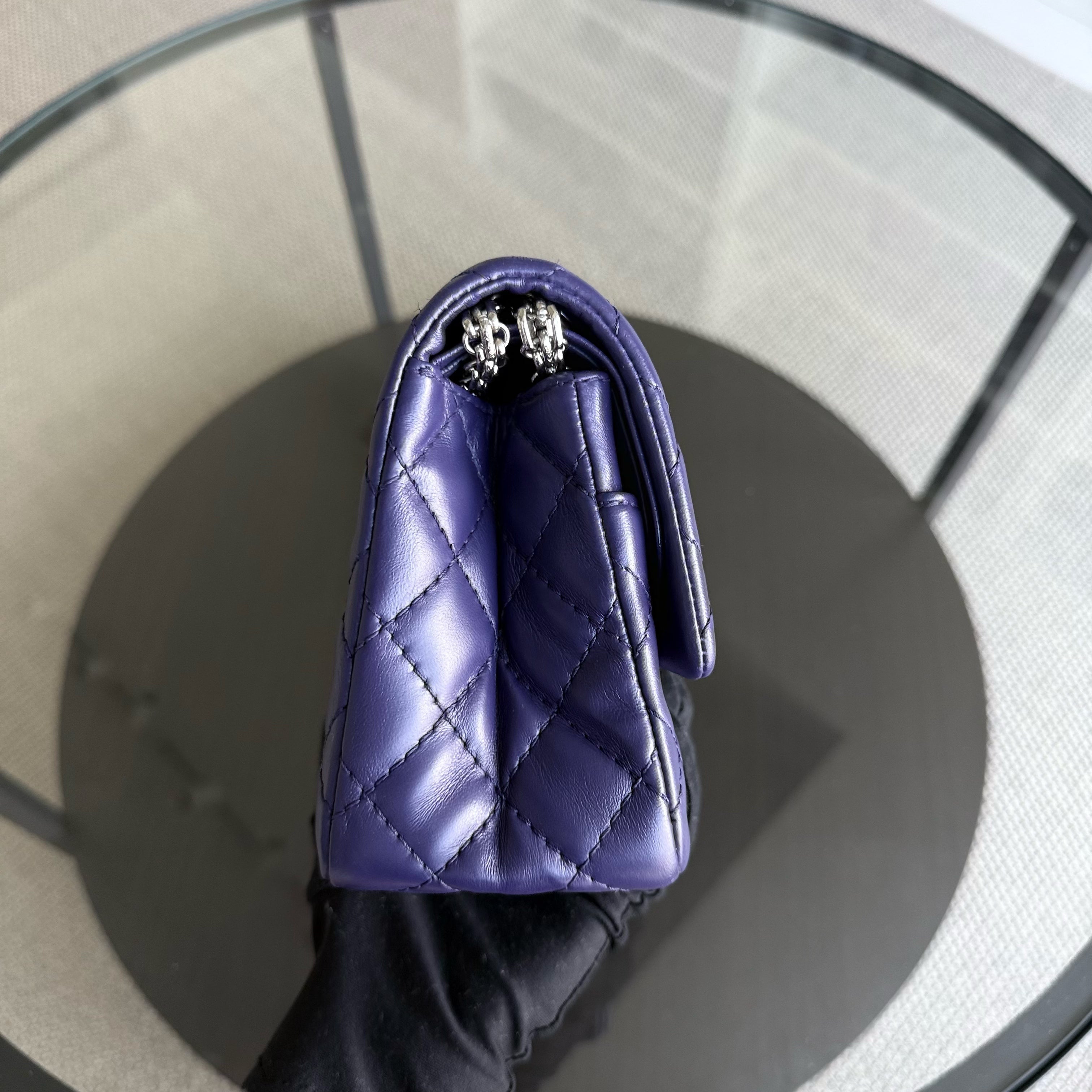 Chanel 2.55 Reissue 225 Small - 24CM Quilted Lambskin Dark Purple Series 14