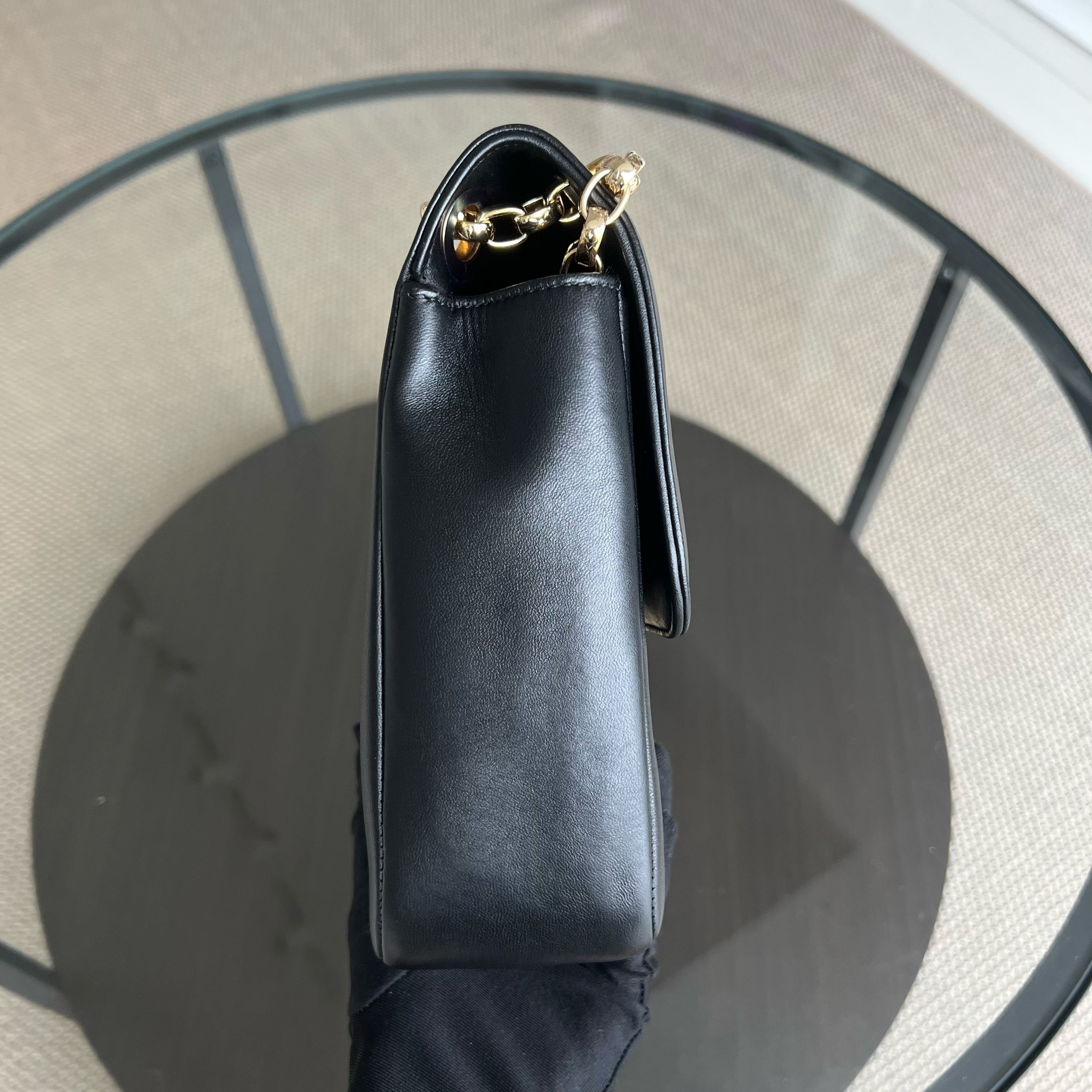 Chanel Chic With Me Flap - Seasonal Flap Black Lambskin Large Gold Hardware Series 18