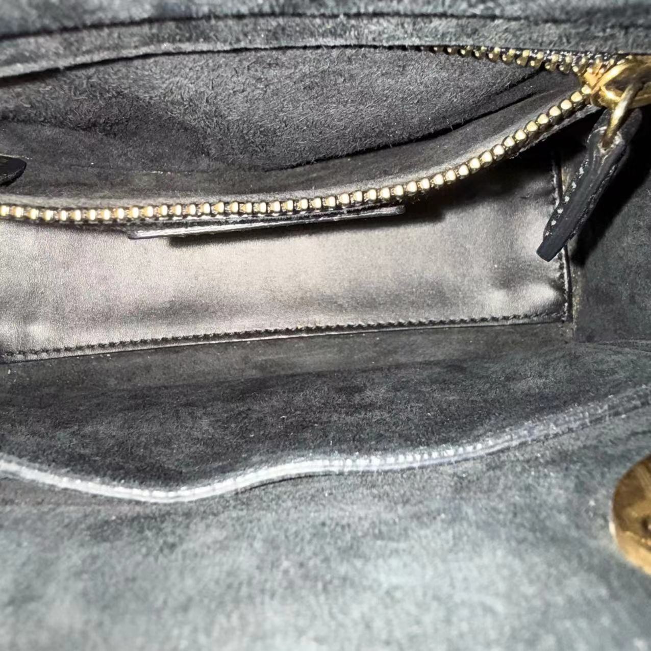 Dior Lady Mini Quilted Studded Lambskin Black Golden Hardware