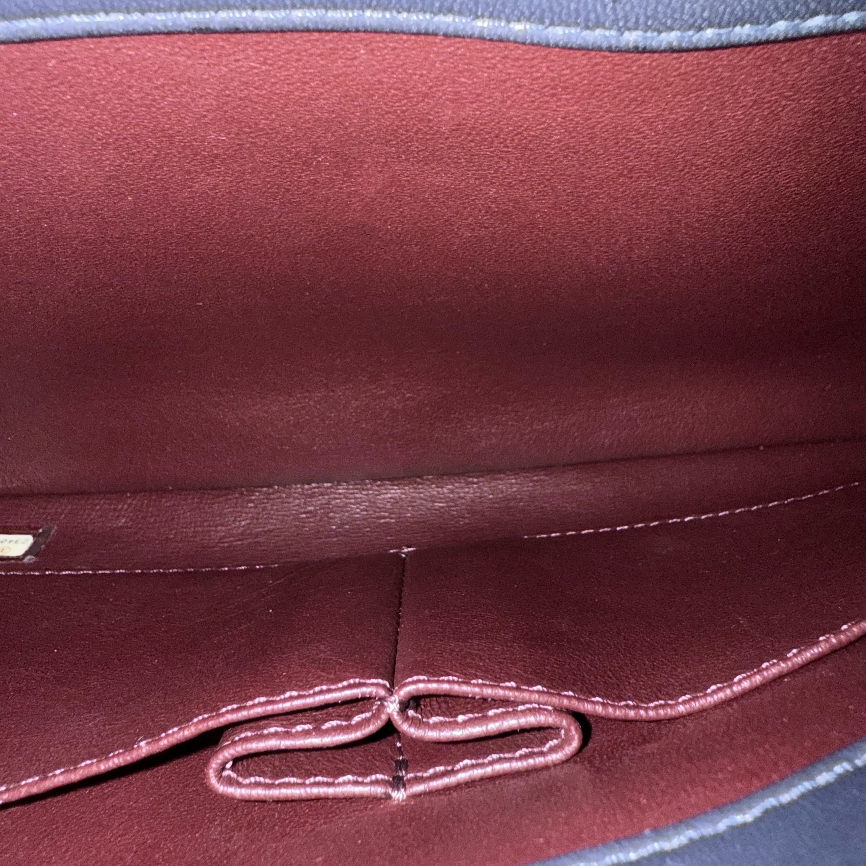 Chanel Trendy CC Large - Quilted Lambskin 30CM Navy Blue Gold Hardware Series 24