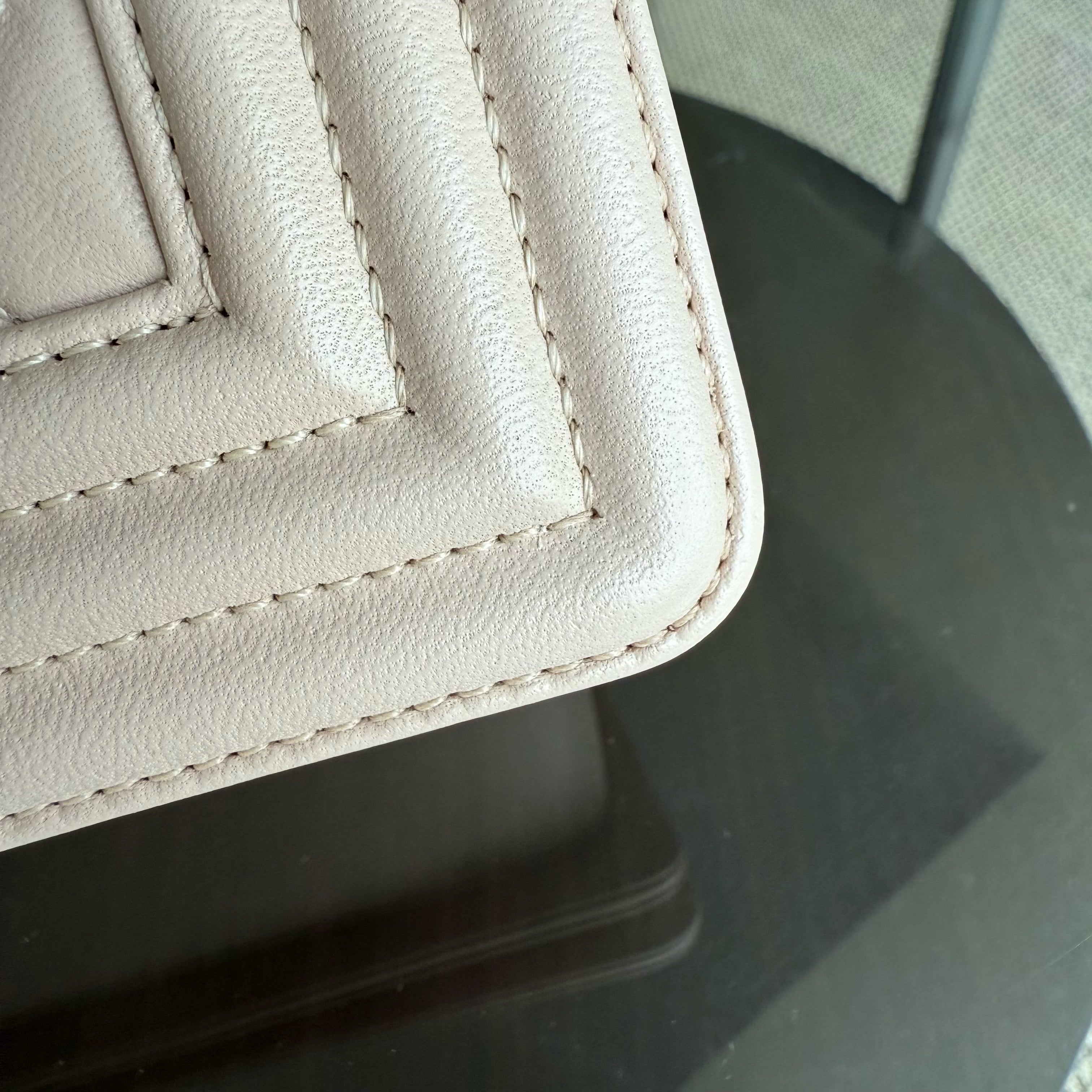 Chanel Boy Medium - 25CM Quilted Lambskin Light Nude Pink Gold Hardware Series 23