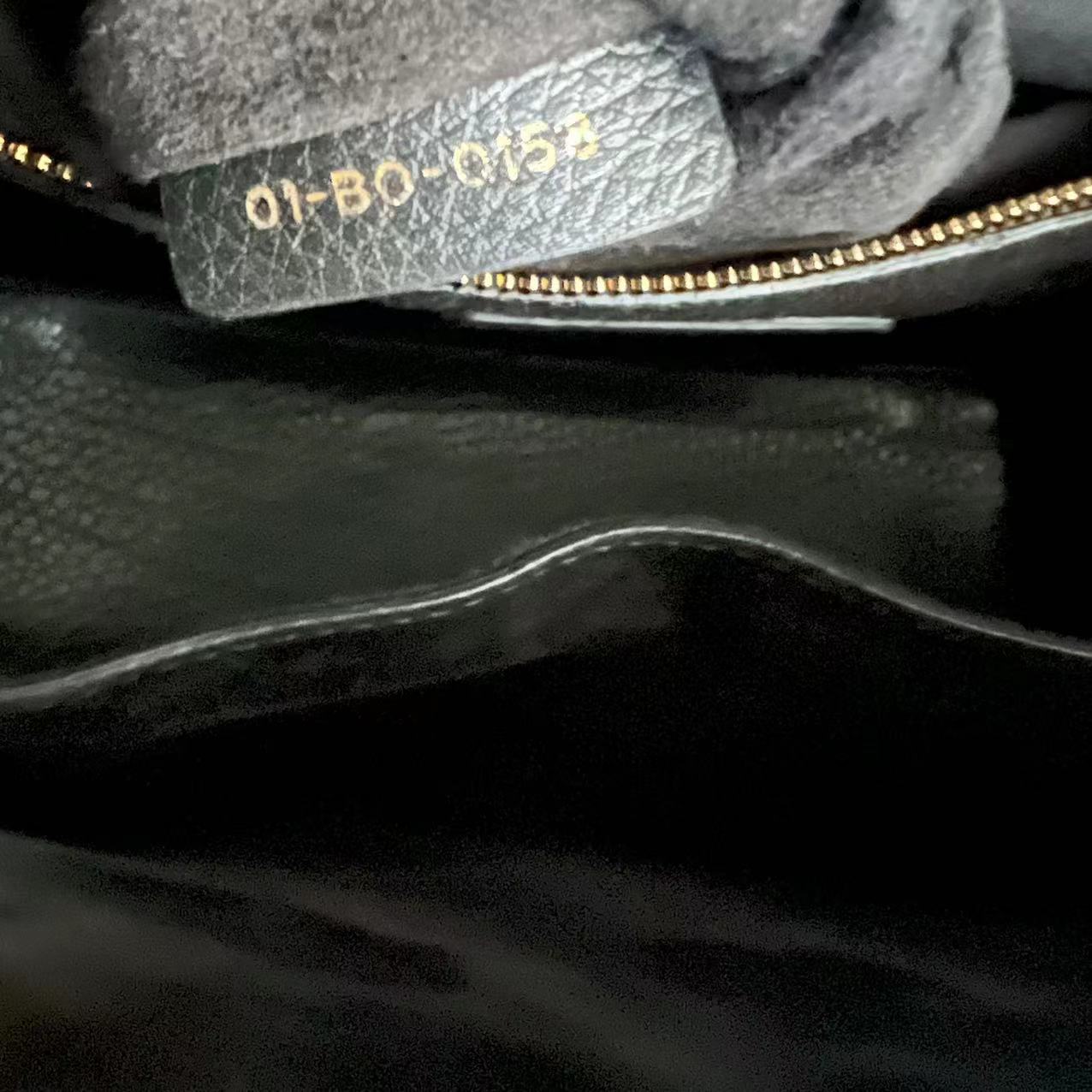*Flap Version* Dior Lady Medium Flap Cannage Grained Calfskin Black GHW - Luxury Evermore