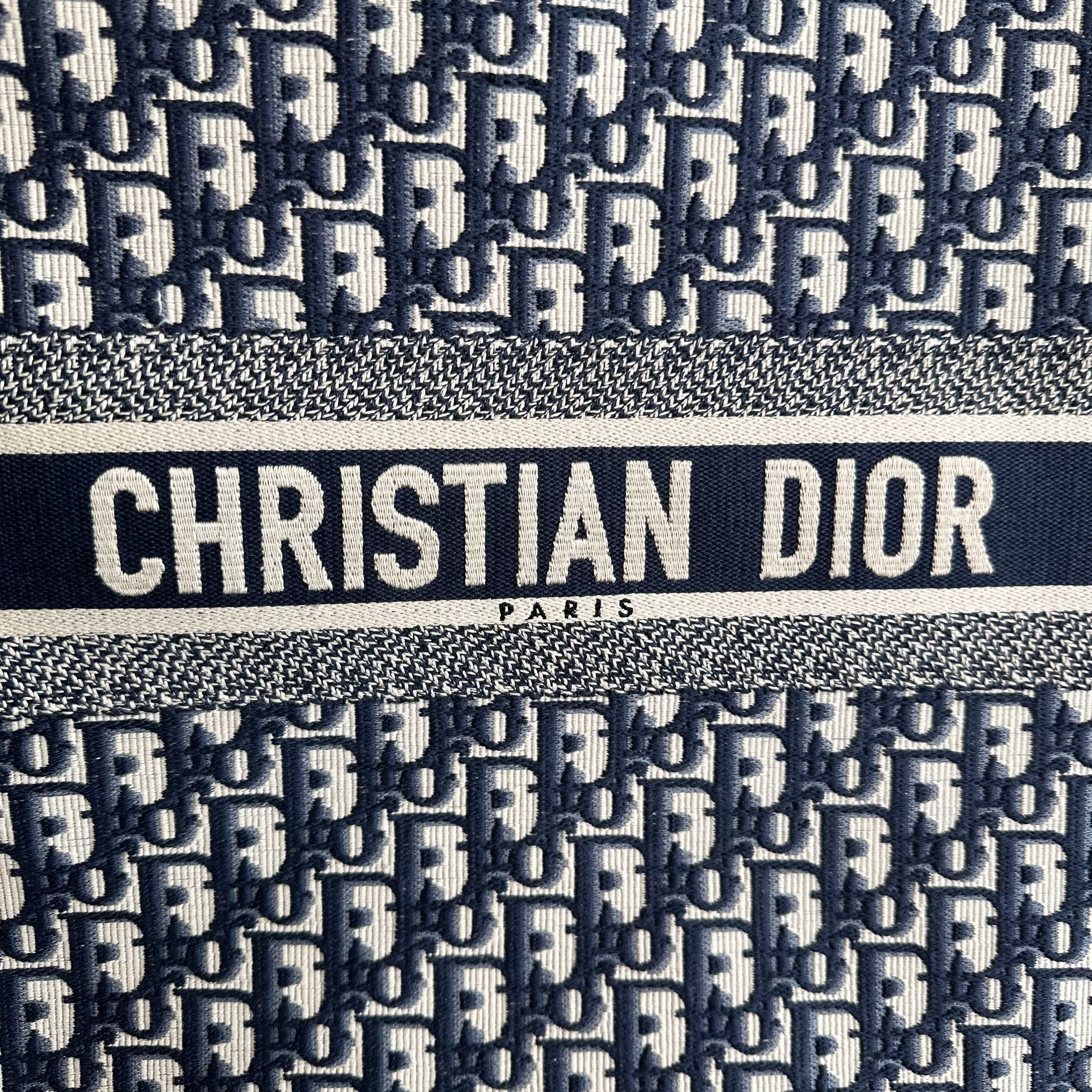 *Full Set, Receipt* Dior Book Tote Large Oblique Canvas Bag - Luxury Evermore