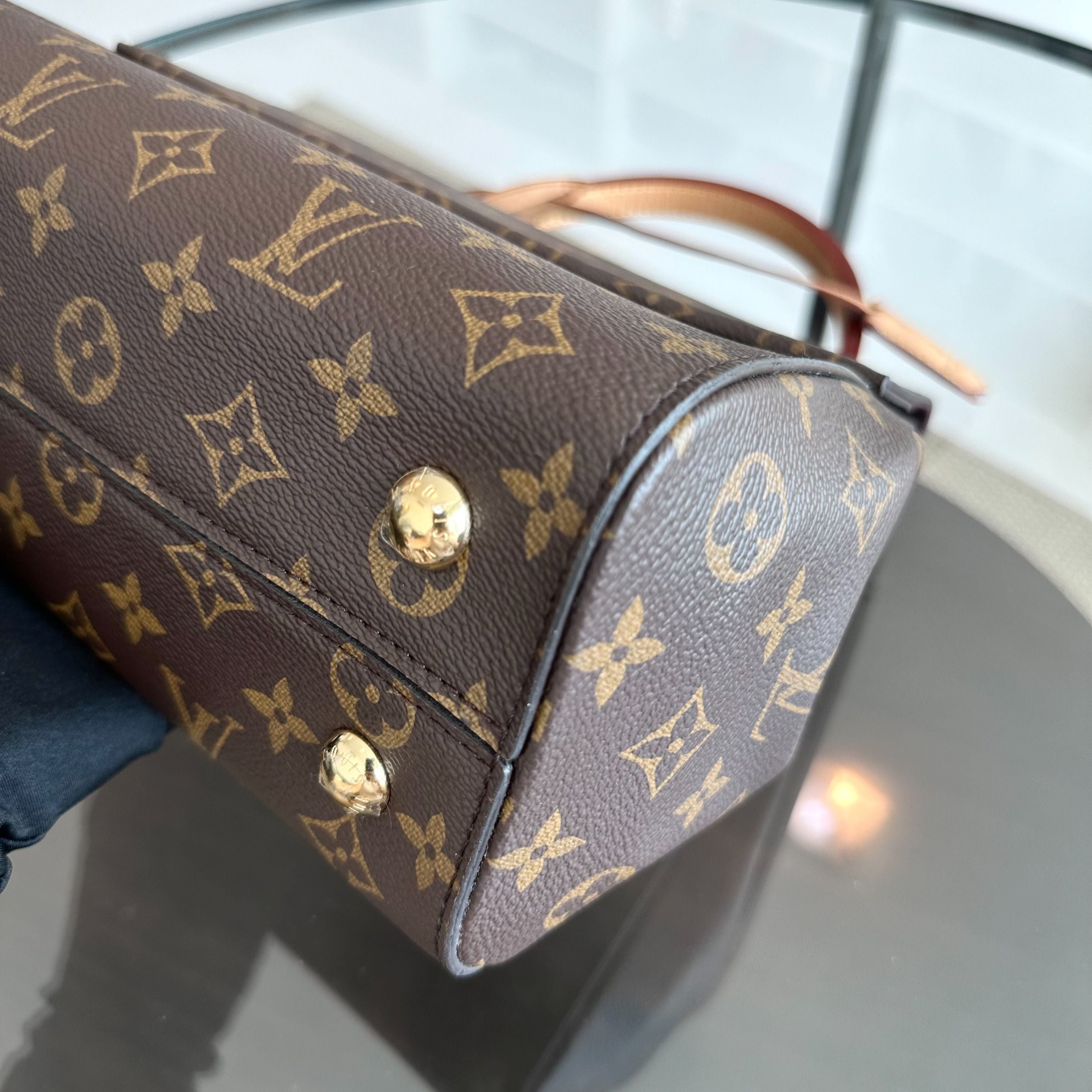 *Full Set, Receipt* Louis Vuitton Cluny MM Monogram Blue Glacial Bag - Luxury Evermore